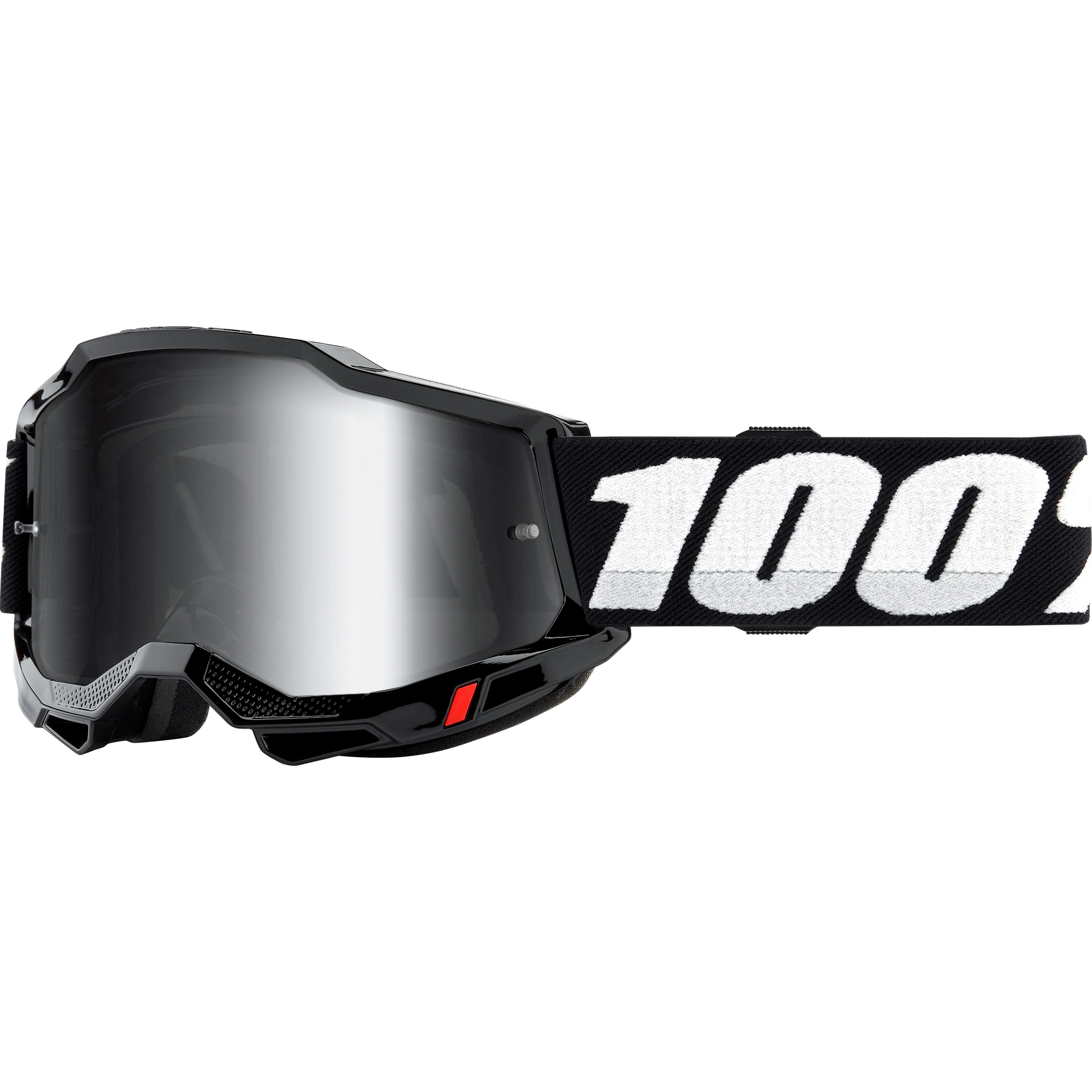 100% Accuri II Crossbrille Black silber verspiegelt - Helme & Brillen - Brillen