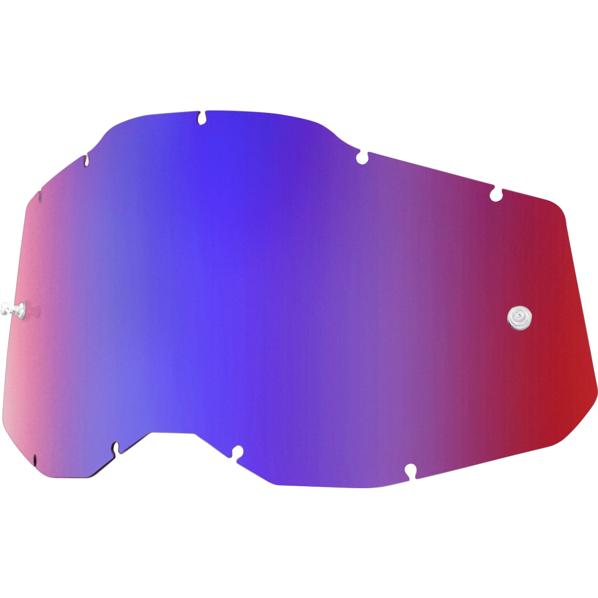 100% Ersatzglas Racecraft II/Accuri II/ Strata II rot/blau versp. - Helme & Brillen - Brillen