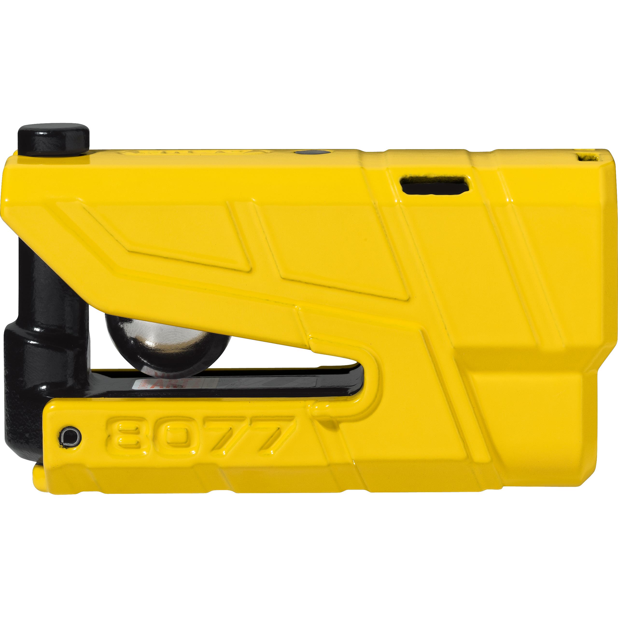 ABUS Alarm-Bremsscheibenschloss Granit Detecto 8077 yellow - Motorradzubehör - Diebstahlschutz