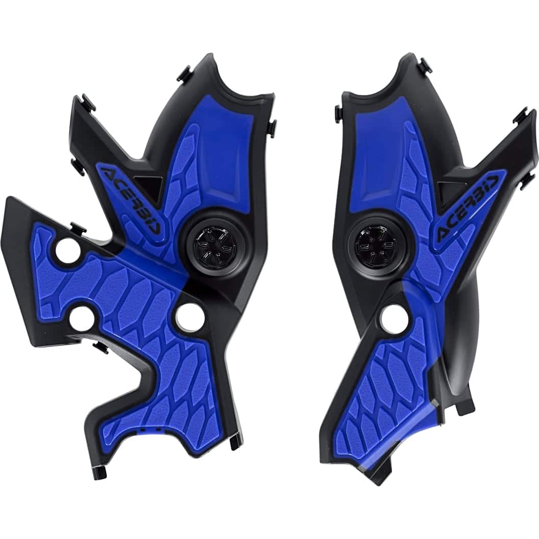 Acerbis Rahmenprotektorenpaar X-Grip schwarz/blau für Tenere 700 - Motorradteile & Ersatzteile - Anbauteile