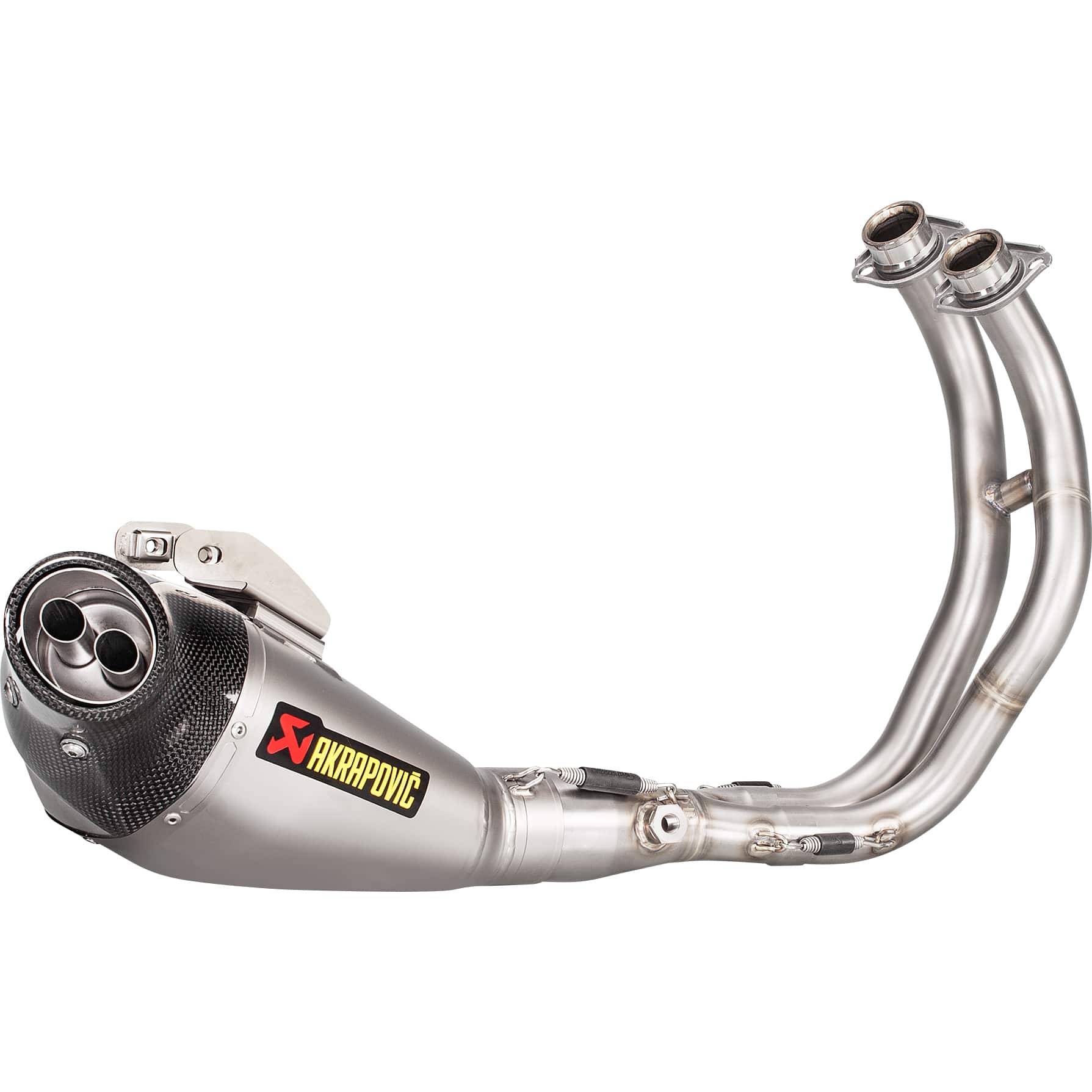 Akrapovic Auspuff Komplettanlage 2-1 ok Titan für MT-07/Tracer/XSR 700 - Motorradteile & Ersatzteile - Auspuff