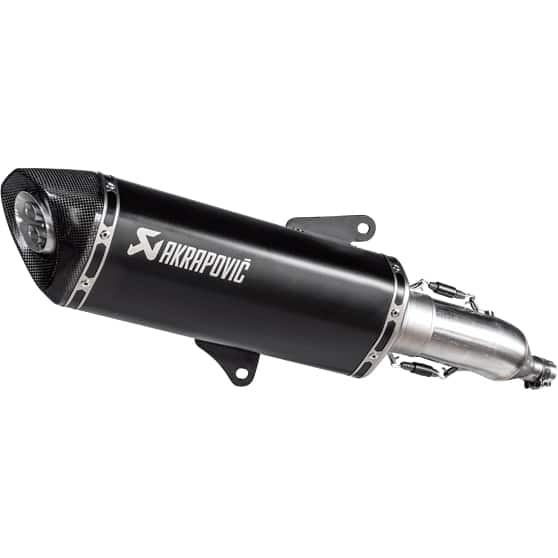 Akrapovic Auspuff Slip-On Edelstahl schwarz für Honda NSS 350 Forza - Motorradteile & Ersatzteile - Auspuff