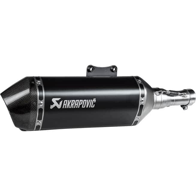 Akrapovic Auspuff Slip-On Edelstahl schwarz für Vespa Primavera/Sprint - Motorradteile & Ersatzteile - Auspuff