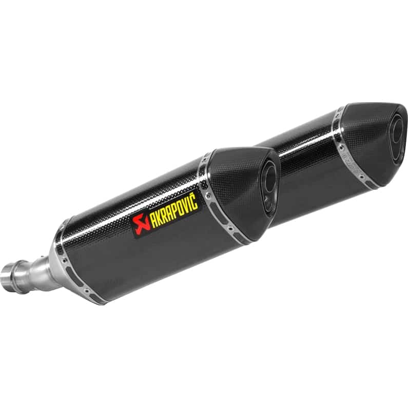 Akrapovic Auspuff Slip-On Paar Carbon für Kawasaki Z 1000 2014-2019 - Motorradteile & Ersatzteile - Auspuff