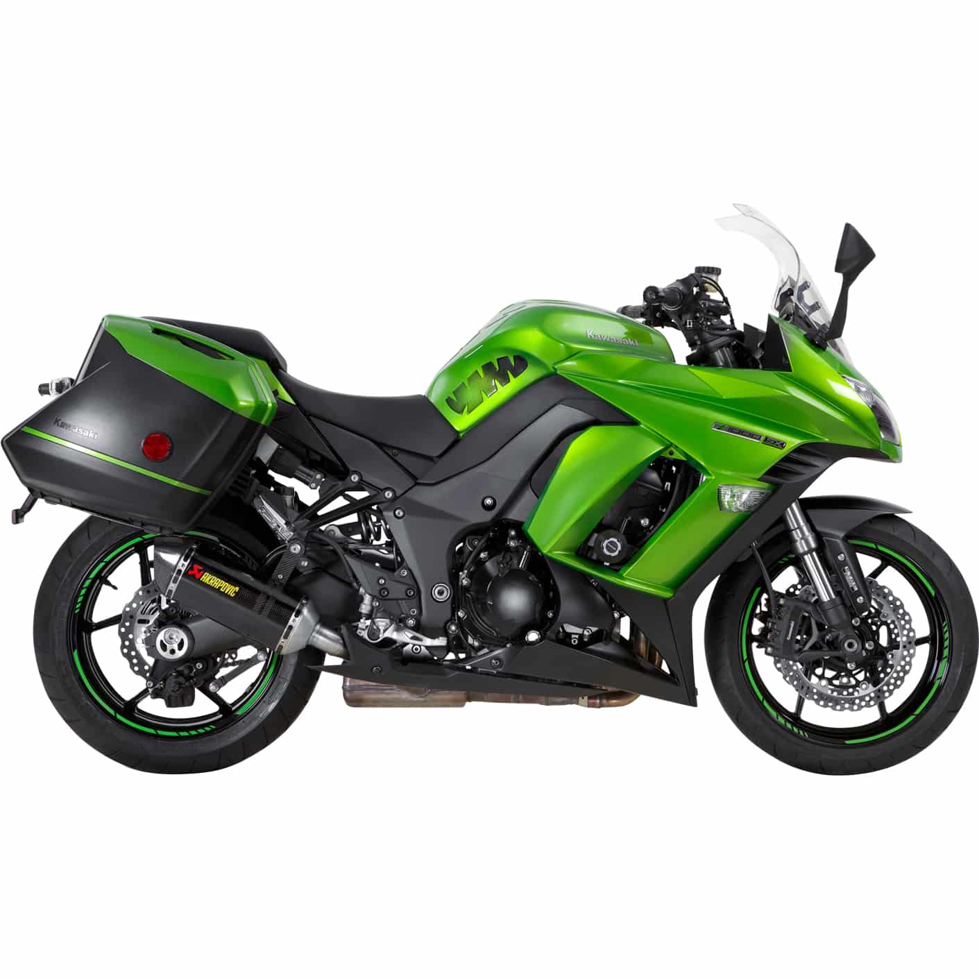Akrapovic Auspuff Slip-On Paar Carbon für Kawasaki Z 1000 SX 2014-2019 - Motorradteile & Ersatzteile - Auspuff
