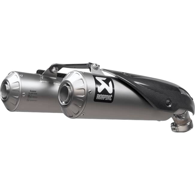 Akrapovic Auspuff Slip-On Paar Titan für Ducati Scrambler 1100 2021- - Motorradteile & Ersatzteile - Auspuff