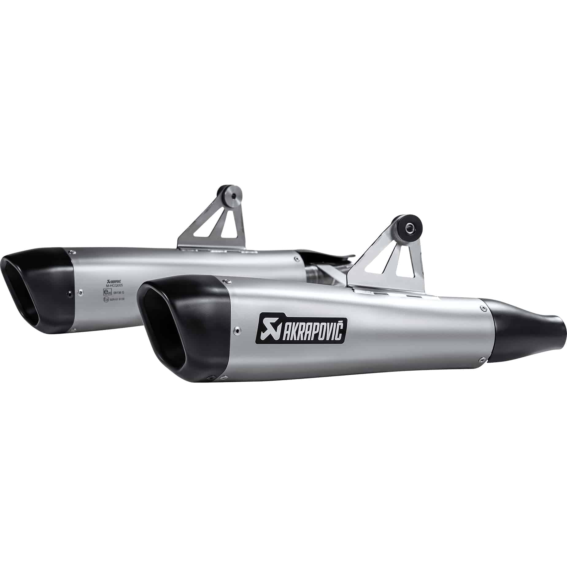 Akrapovic Auspuff Slip-On Paar Titan für Triumph Bonneville 2017-2020 - Motorradteile & Ersatzteile - Auspuff