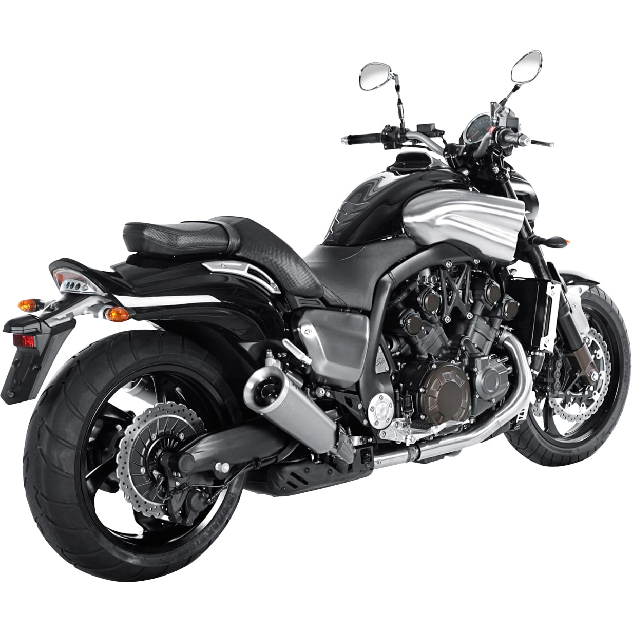 Akrapovic Auspuff Slip-On Paar Titan für Yamaha Vmax 1700 - Motorradteile & Ersatzteile - Auspuff