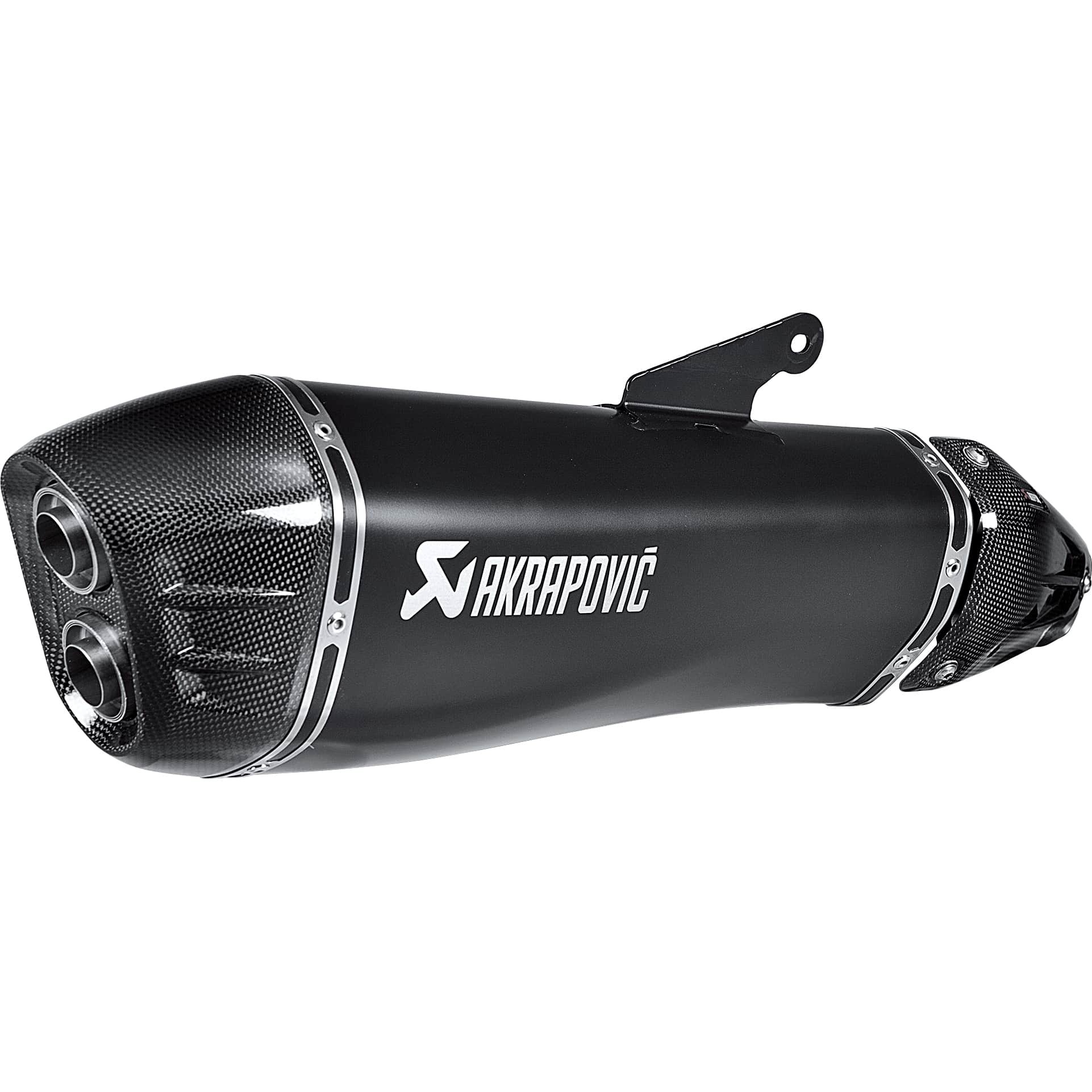 Akrapovic Auspuff Slip-On Titan schwarz für Kawa Ninja H2 SX 2018-2020 - Motorradteile & Ersatzteile - Auspuff