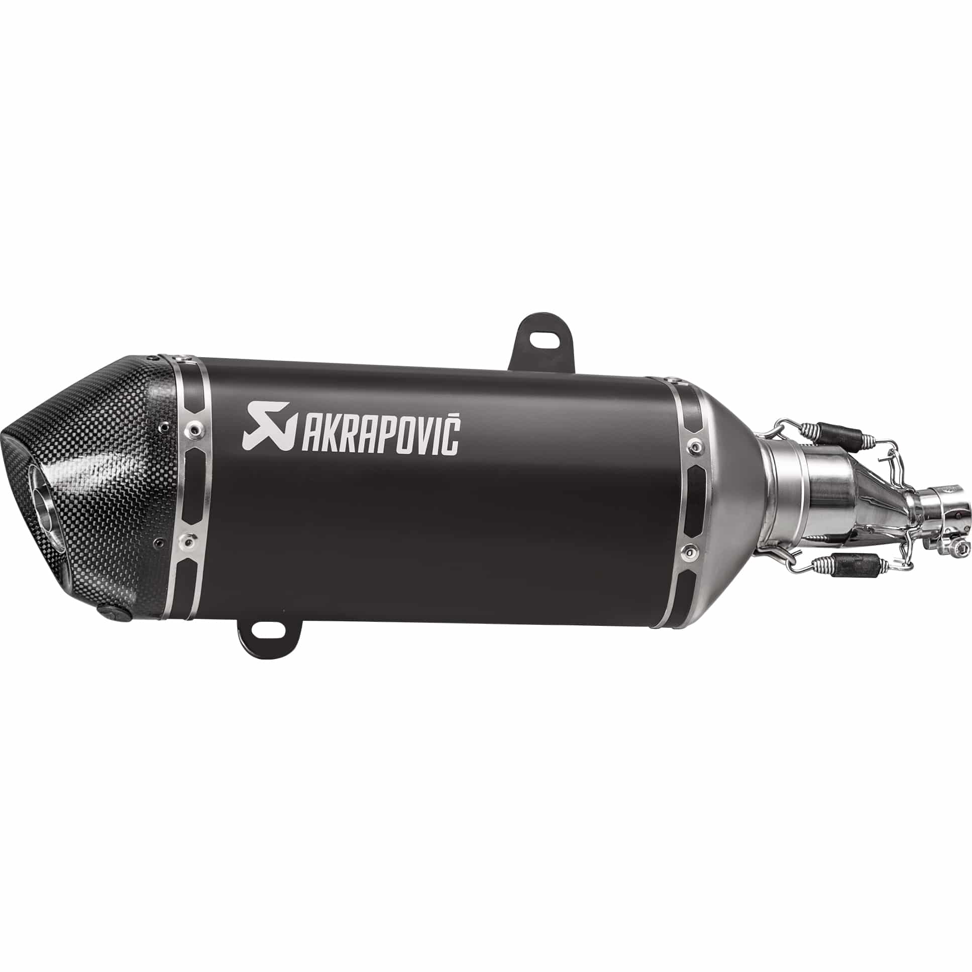 Akrapovic Auspuff Slip-On oK Edelstahl schwarz für GTS 125/150 17-20 - Motorradteile & Ersatzteile - Auspuff