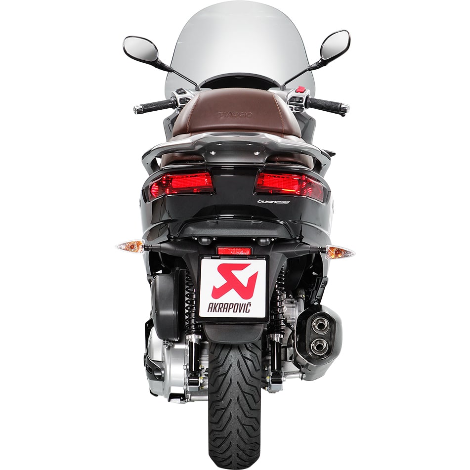 Akrapovic Auspuff Slip-On oK Edelstahl schwarz für Gilera/Peugeot/Piag - Motorradteile & Ersatzteile - Auspuff