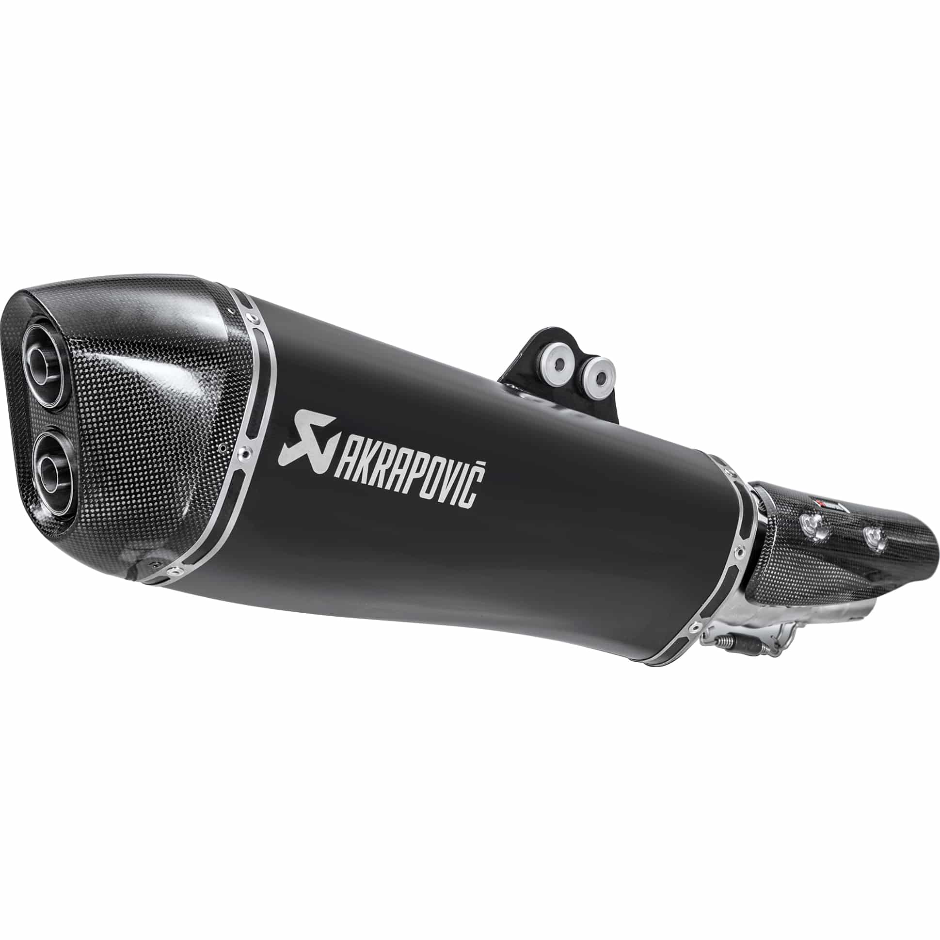 Akrapovic Auspuff Slip-On oK Edelstahl schwarz für Kymco AK 550 - Motorradteile & Ersatzteile - Auspuff