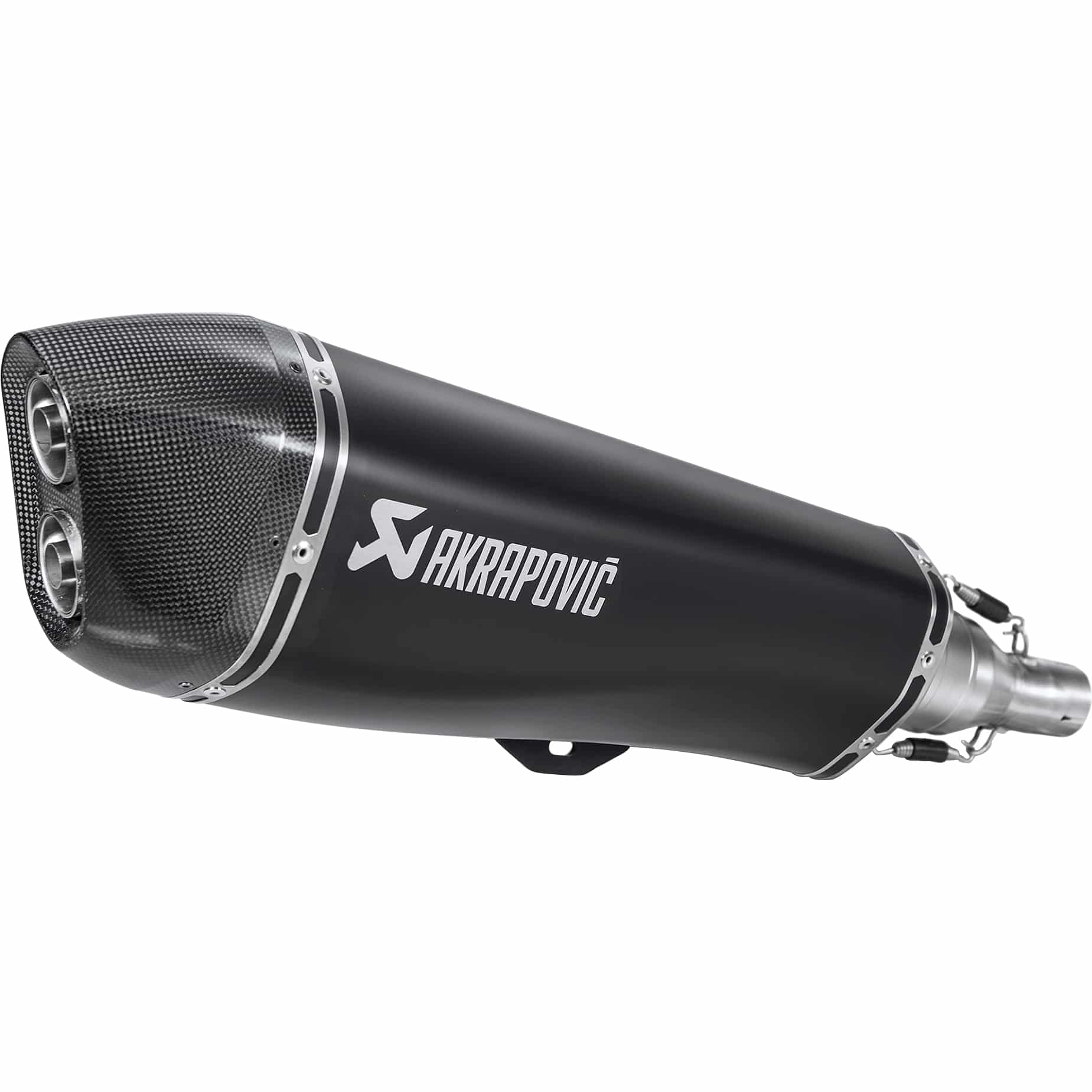 Akrapovic Auspuff Slip-On oK Edelstahl schwarz für MP3 500 2008-2020 - Motorradteile & Ersatzteile - Auspuff