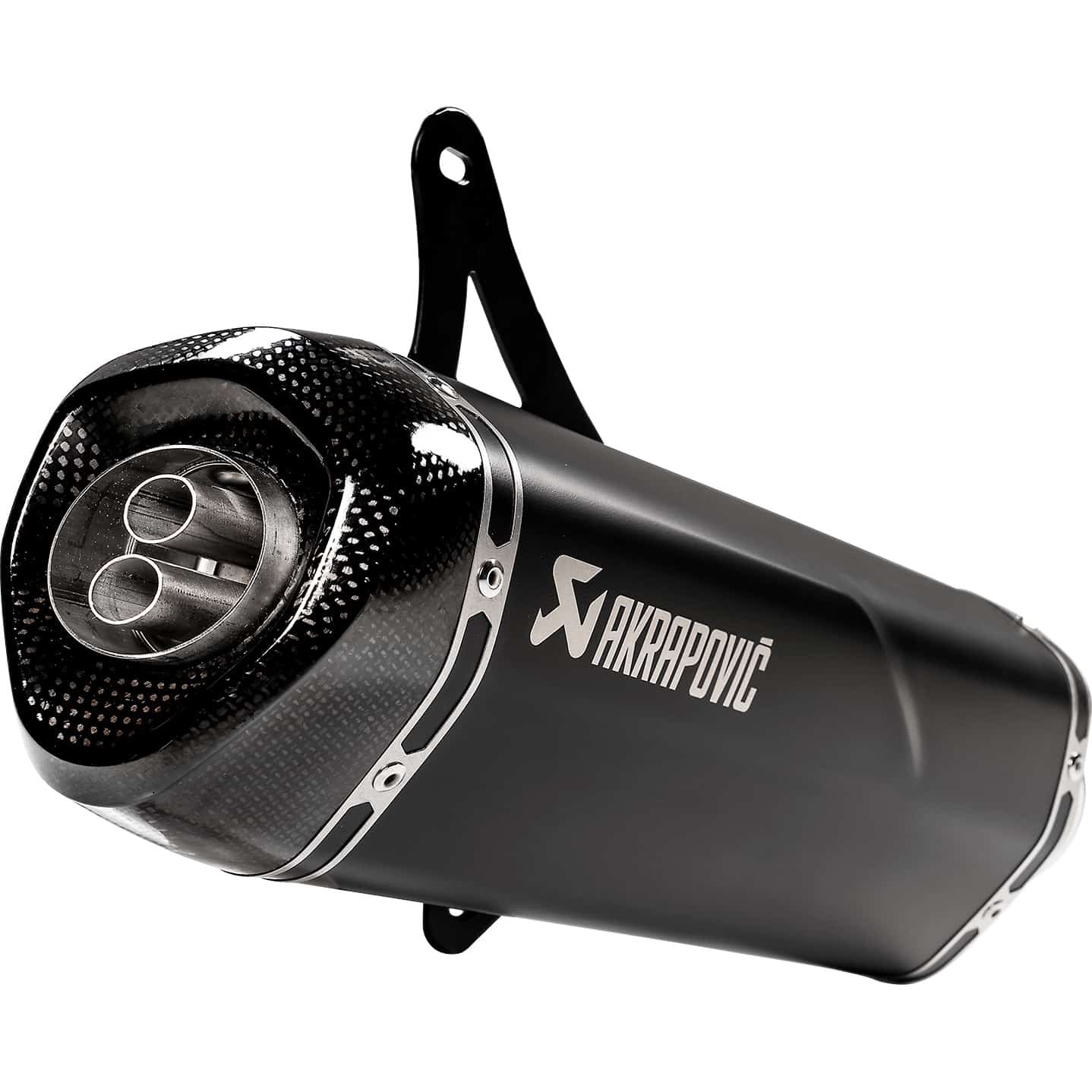 Akrapovic Auspuff Slip-On oK Edelstahl schwarz für Vespa GTS/GTV - Motorradteile & Ersatzteile - Auspuff