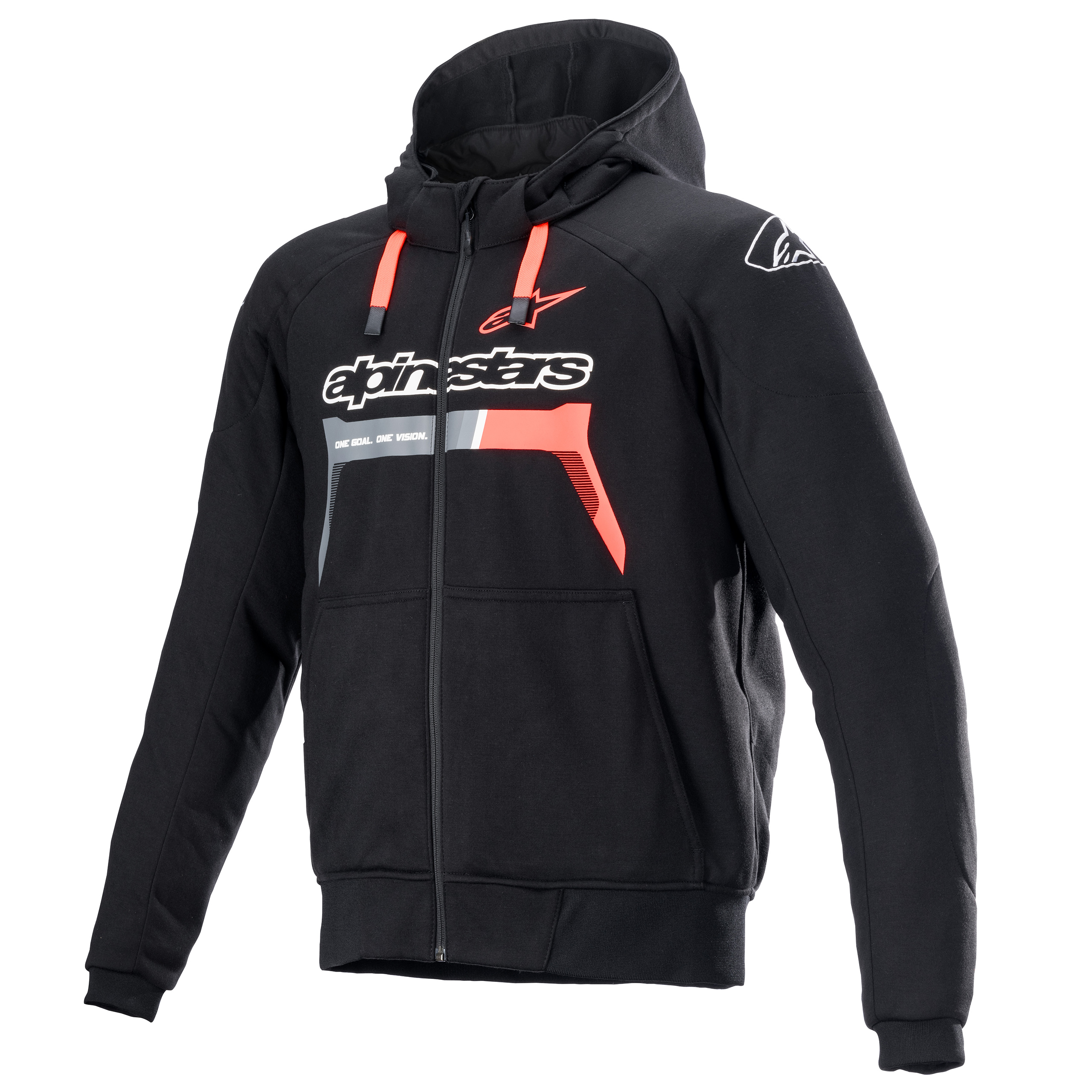 Alpinestars Chrome Ignition Hoodie melange grau 3XL - Motorradbekleidung - Freizeitbekleidung
