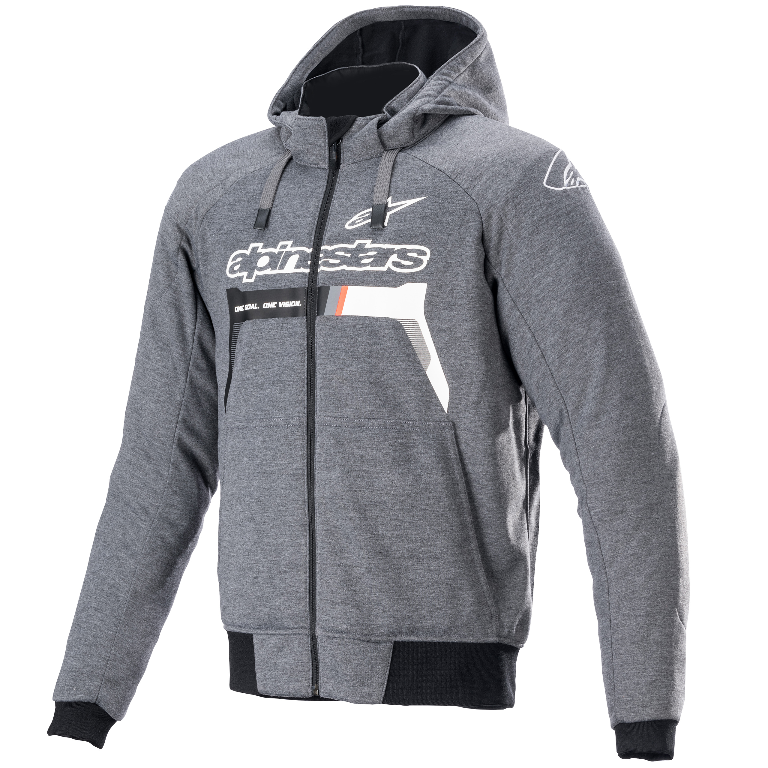 Alpinestars Chrome Ignition Hoodie melange grau S - Motorradbekleidung - Freizeitbekleidung