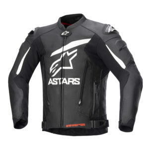 Alpinestars GP Plus V4 Lederjacke schwarz/weiß 54 - Motorradbekleidung - Motorradjacken