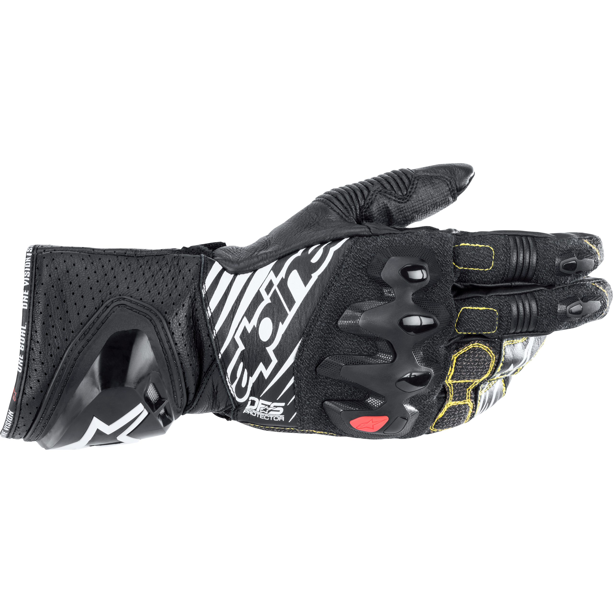 Alpinestars GP Tech V2 Handschuh lang schwarz M - Motorradbekleidung - Motorradhandschuhe