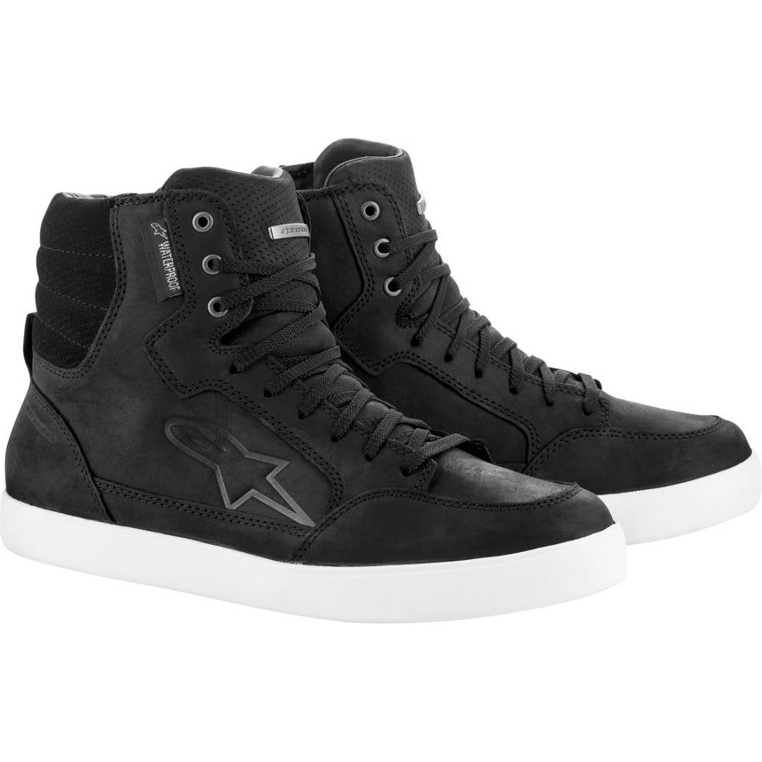 Alpinestars J-6 Waterproof Sportschuh schwarz/weiß 46 - Motorradbekleidung - Motorradstiefel & Motorradschuhe