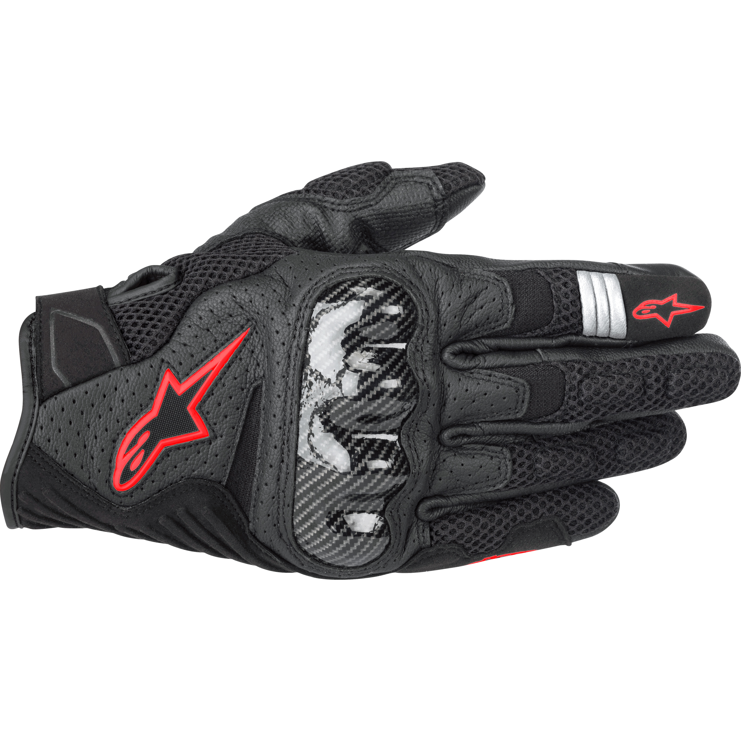 Alpinestars SMX-1 R Handschuh schwarz/rot M - Motorradbekleidung - Sport Motorradbekleidung