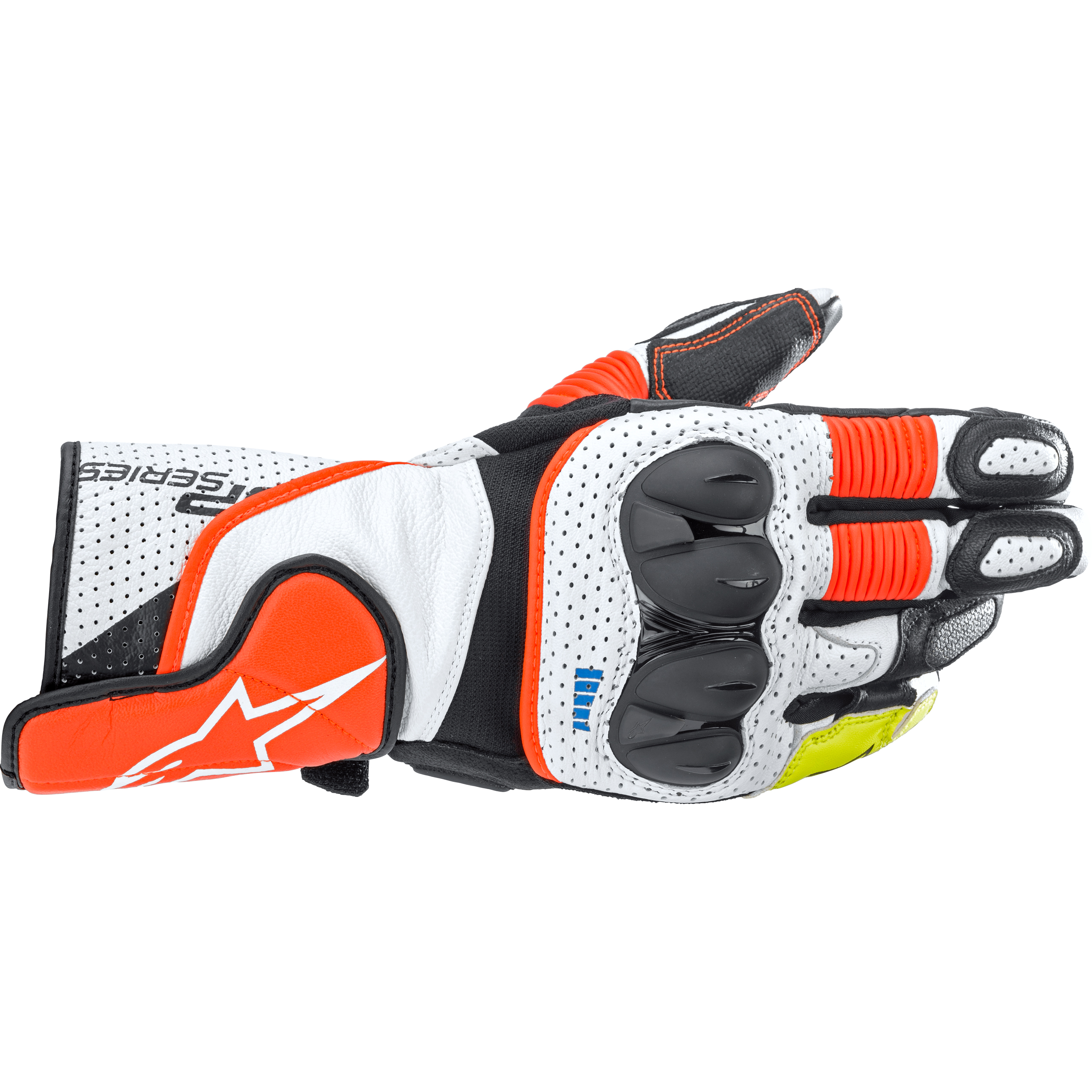 Alpinestars SP-2 V3 Sporthandschuh schwarz/weiß/rot S - Motorradbekleidung - Motorradhandschuhe