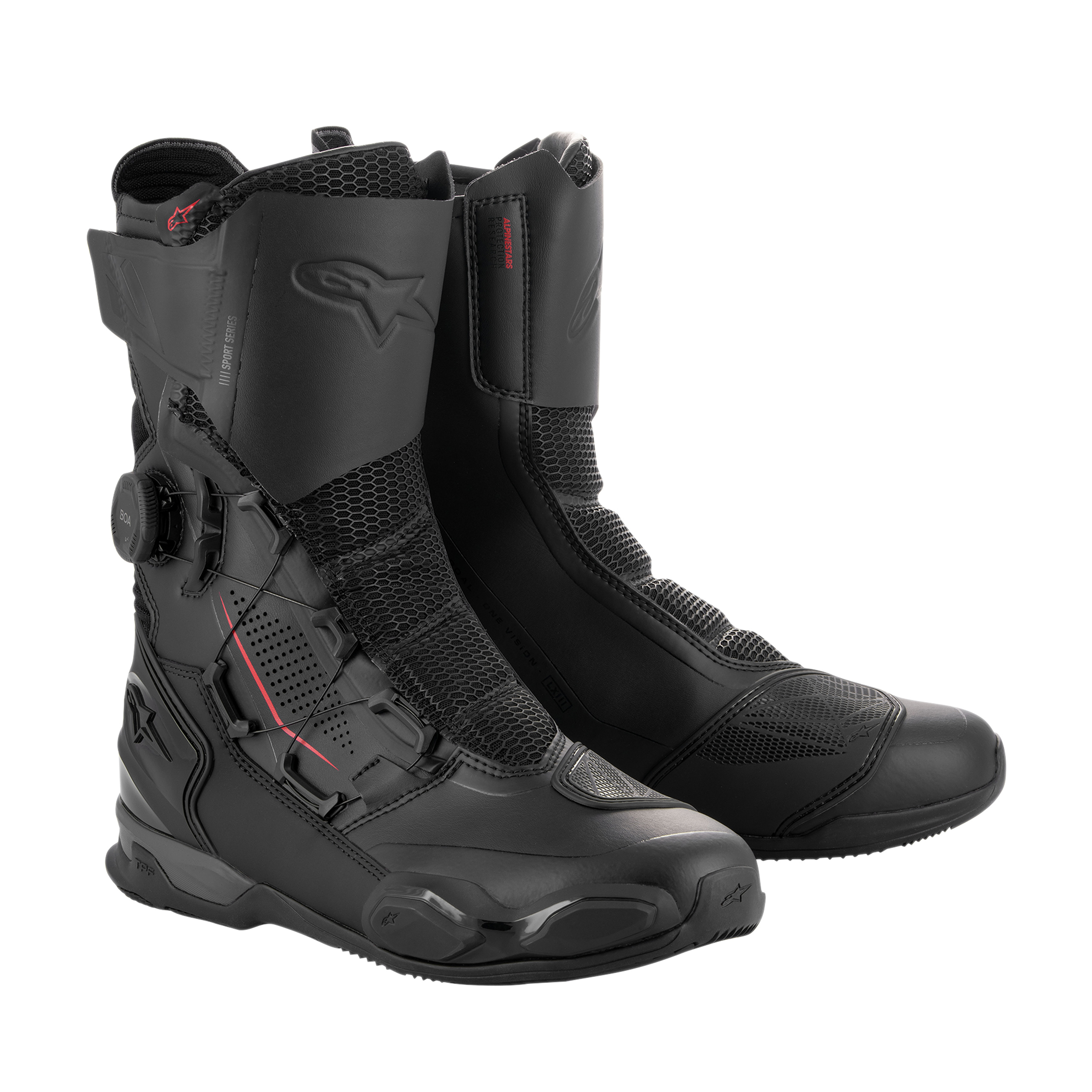 Alpinestars SP-X Boa Motorradstiefel schwarz/schwarz 47 - Motorradbekleidung - Motorradstiefel & Motorradschuhe