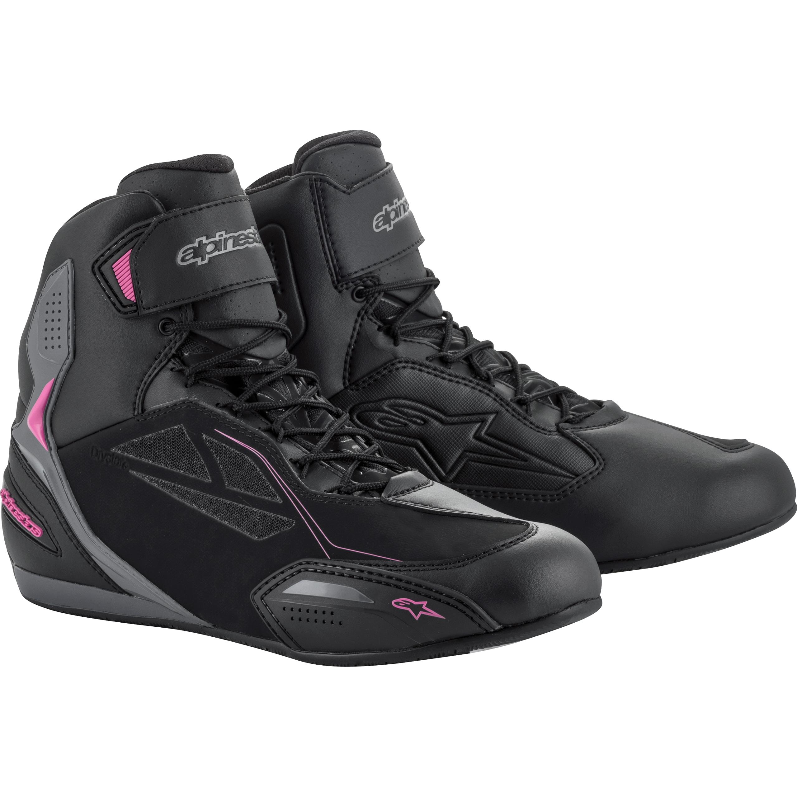 Alpinestars Stella Faster 3 Drystar Damen Schuh grau/fuchsia 40 - Motorradbekleidung - Motorradstiefel & Motorradschuhe