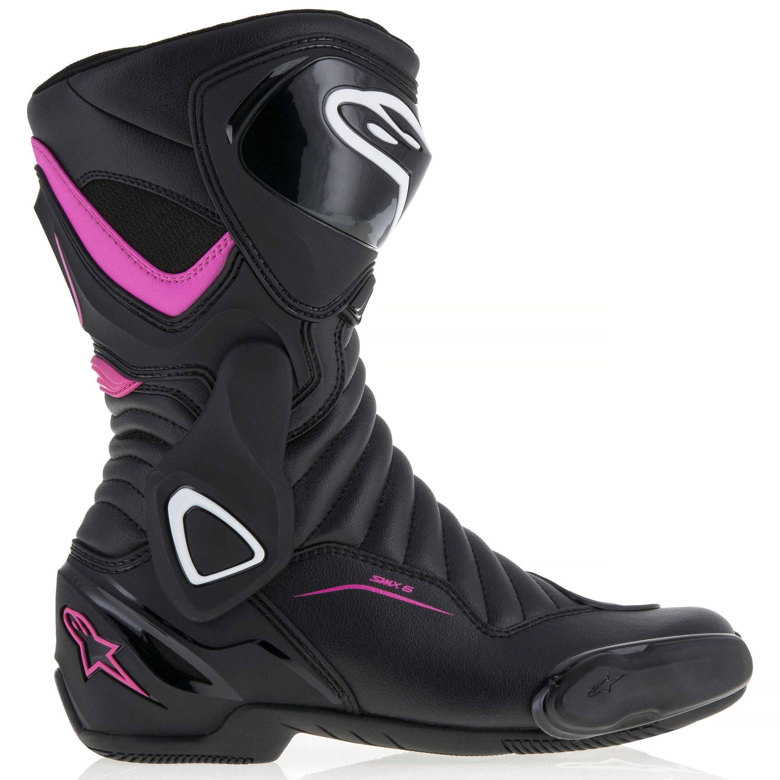 Alpinestars Stella SMX 6 V2 Damen Stiefel schwarz/violett 41 - Motorradbekleidung - Motorradstiefel & Motorradschuhe