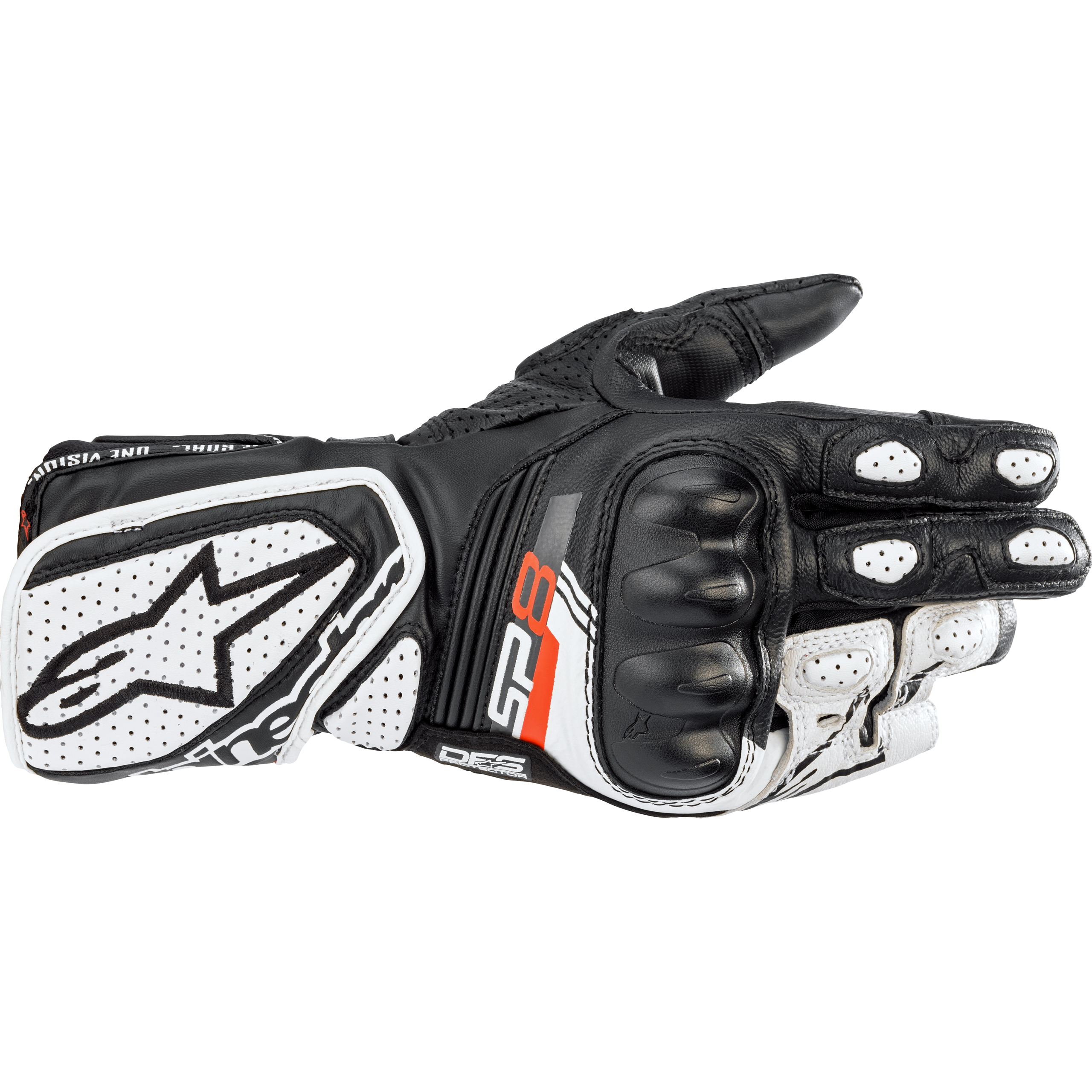 Alpinestars Stella SP-8 V3 Damen Handschuh lang weiß XS - Motorradbekleidung - Motorradhandschuhe