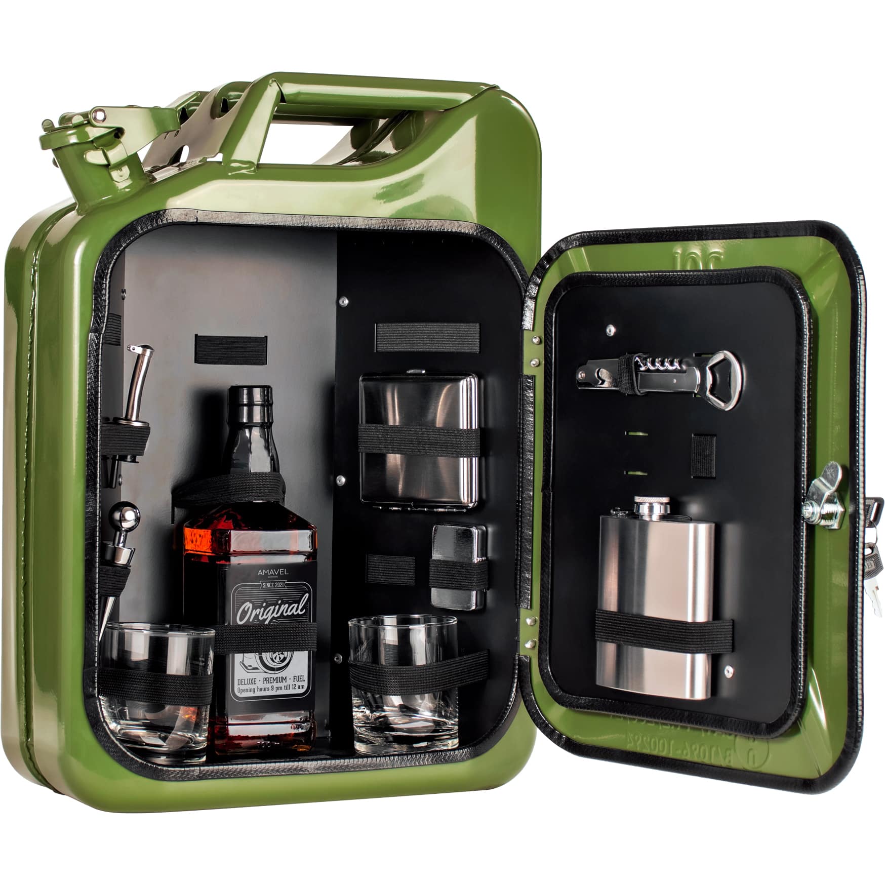 Amavel Kanister Minibar grün - Motorradzubehör - Geschenkideen