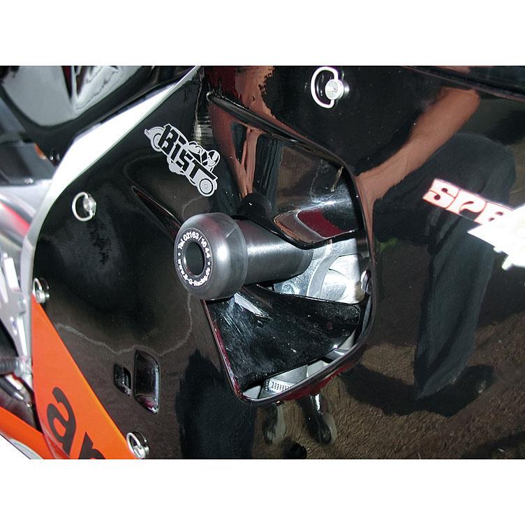 B&G Sturzpads Racing Polyamid schwarz für RSV Mille/Tuono ME/RP - Motorradteile & Ersatzteile - Anbauteile