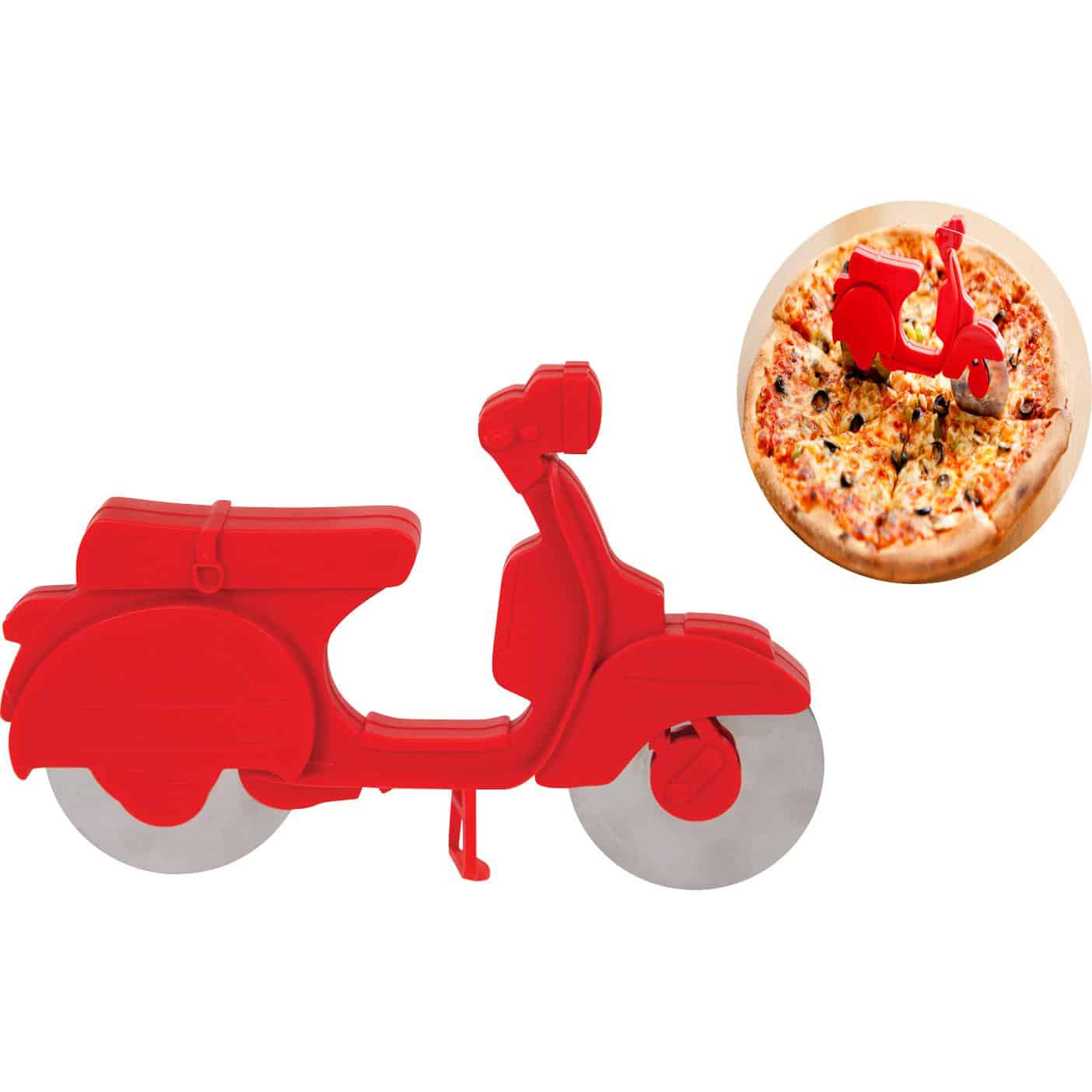 Balvi Scooter Pizzaschneider rot - Motorradzubehör - Geschenkideen