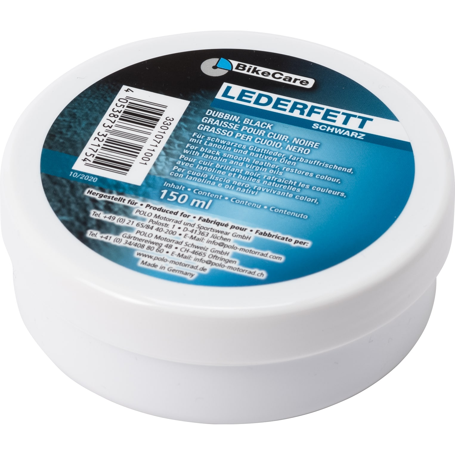 BikeCare Lederfett schwarz 150ml - Motorradzubehör - Reinigung & Pflege