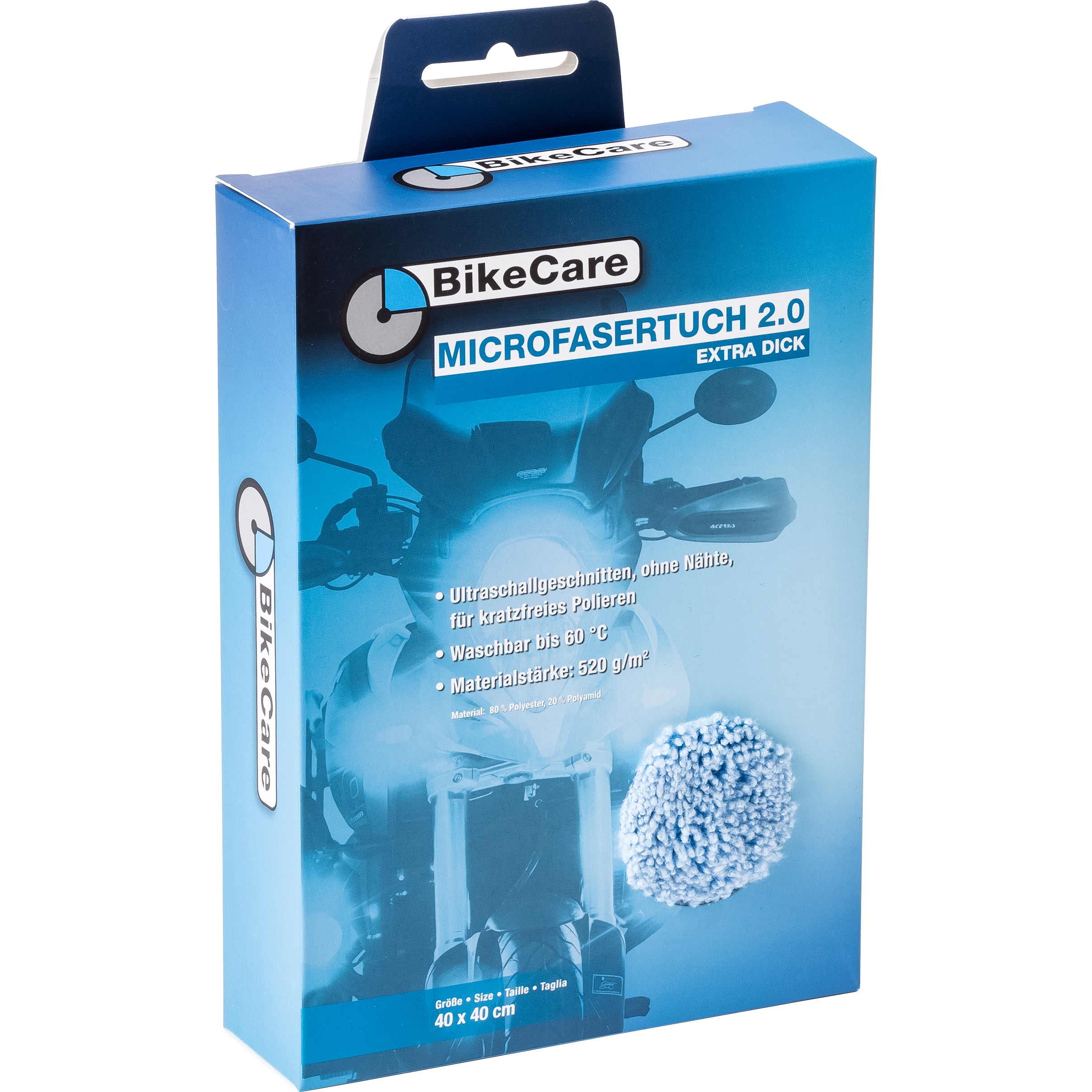 BikeCare Microfasertuch 2.0 "extra dick" - Motorradzubehör - Reinigung & Pflege