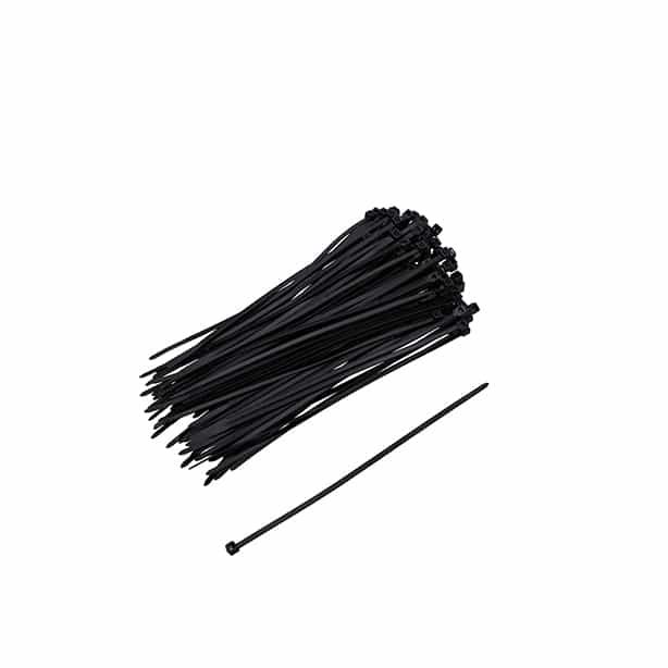 Black+Decker Kabelbinder schwarz 100 Stück 3.6x200mm - Motorradteile & Ersatzteile - Elektrik