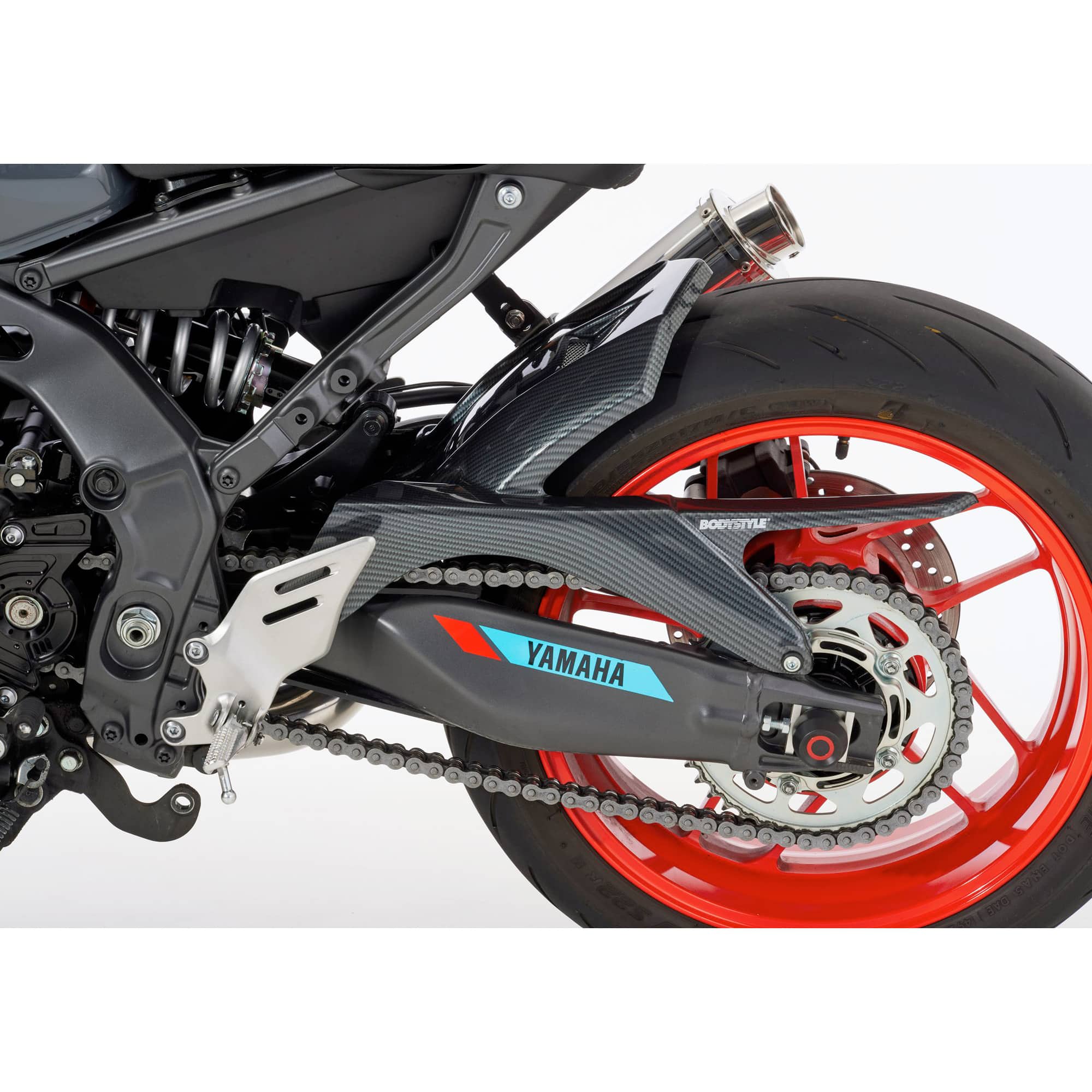 Bodystyle Hinterradabdeckung Raceline Carbonlook für MT-09/YZF R9 24- - Motorradteile & Ersatzteile - Verkleidungen & Abdeckungen