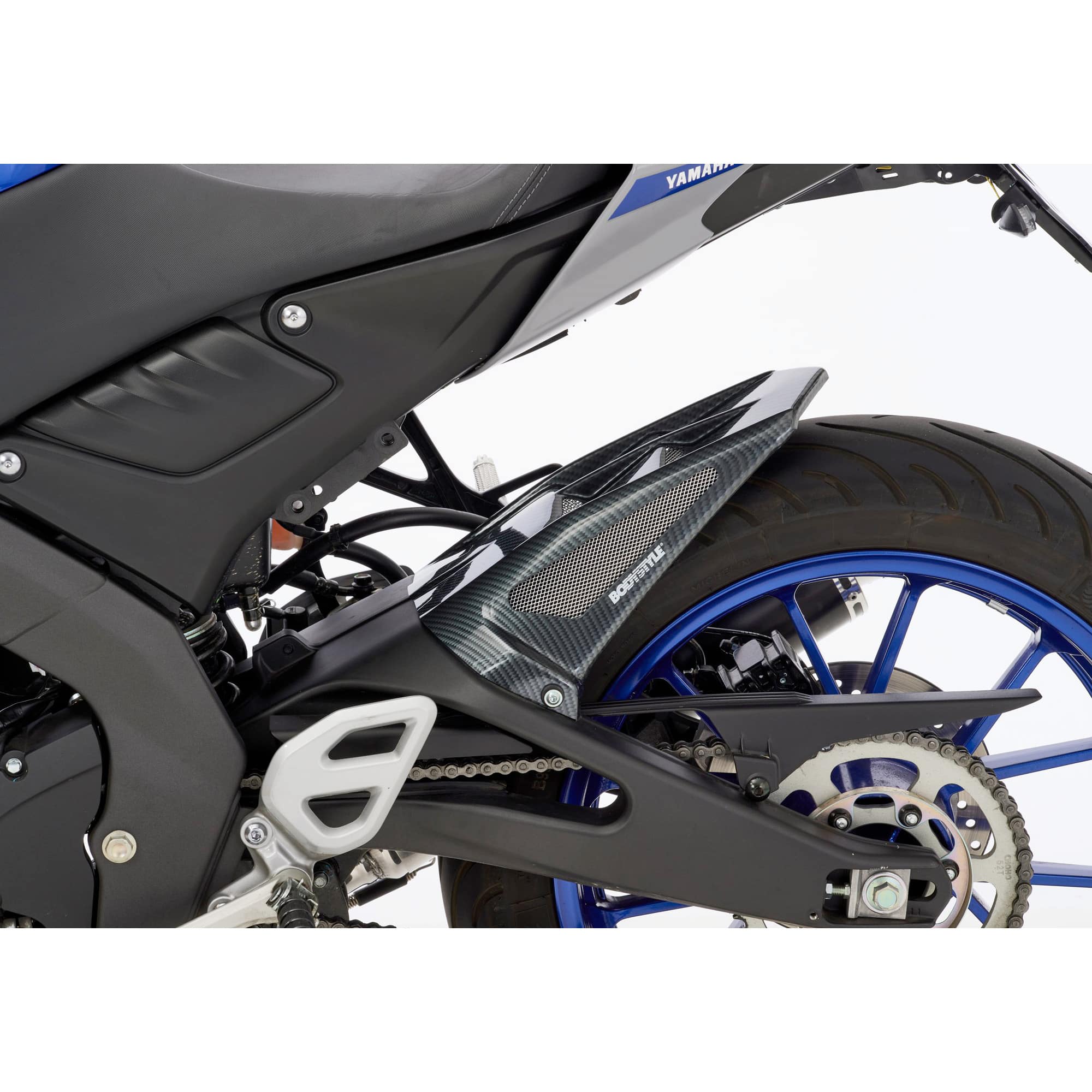 Bodystyle Hinterradabdeckung Raceline Carbonlook für YZF R125 2025- - Motorradteile & Ersatzteile - Verkleidungen & Abdeckungen