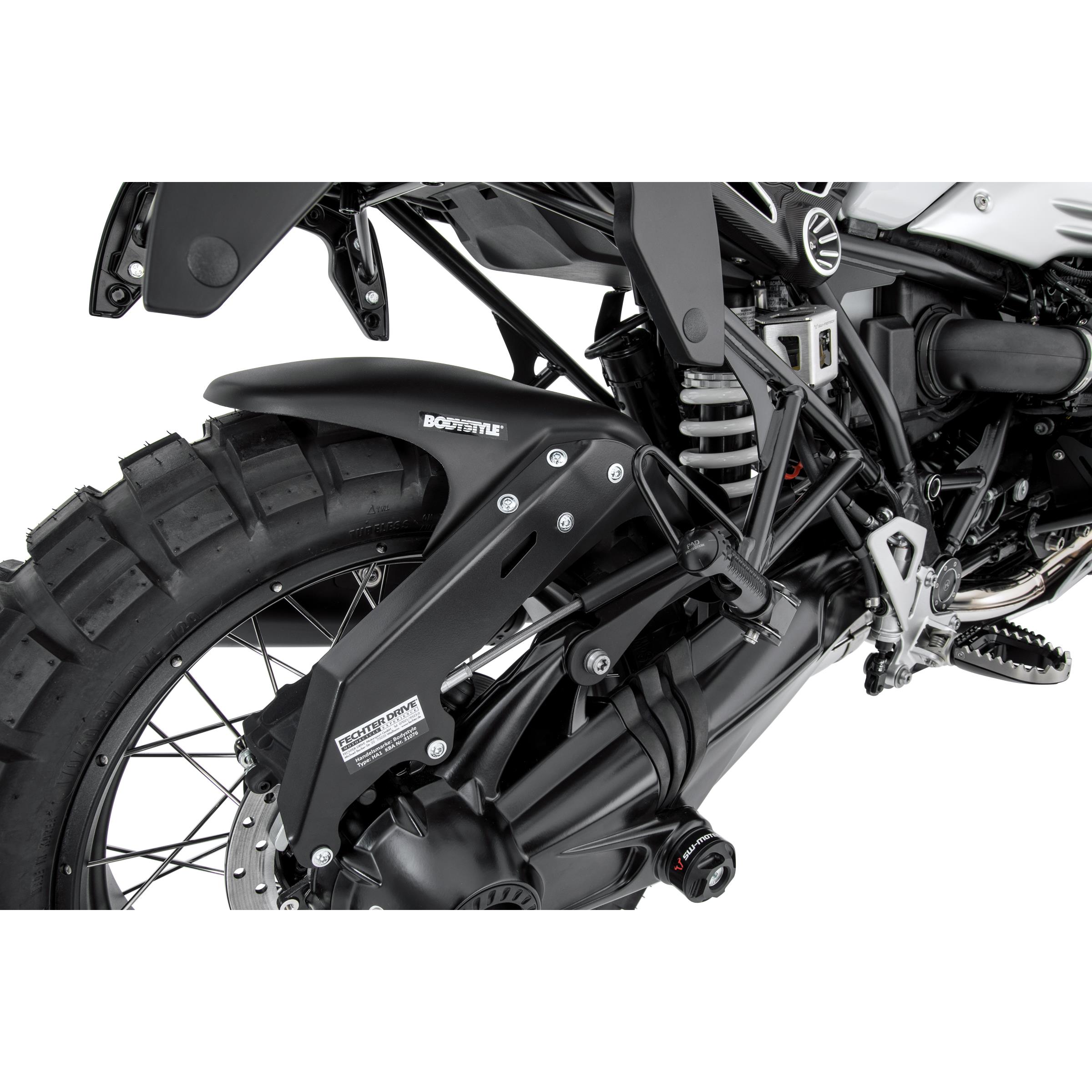 Bodystyle Hinterradabdeckung Sportsline für BMW R nineT schwarz matt - Motorradteile & Ersatzteile - Verkleidungen & Abdeckungen