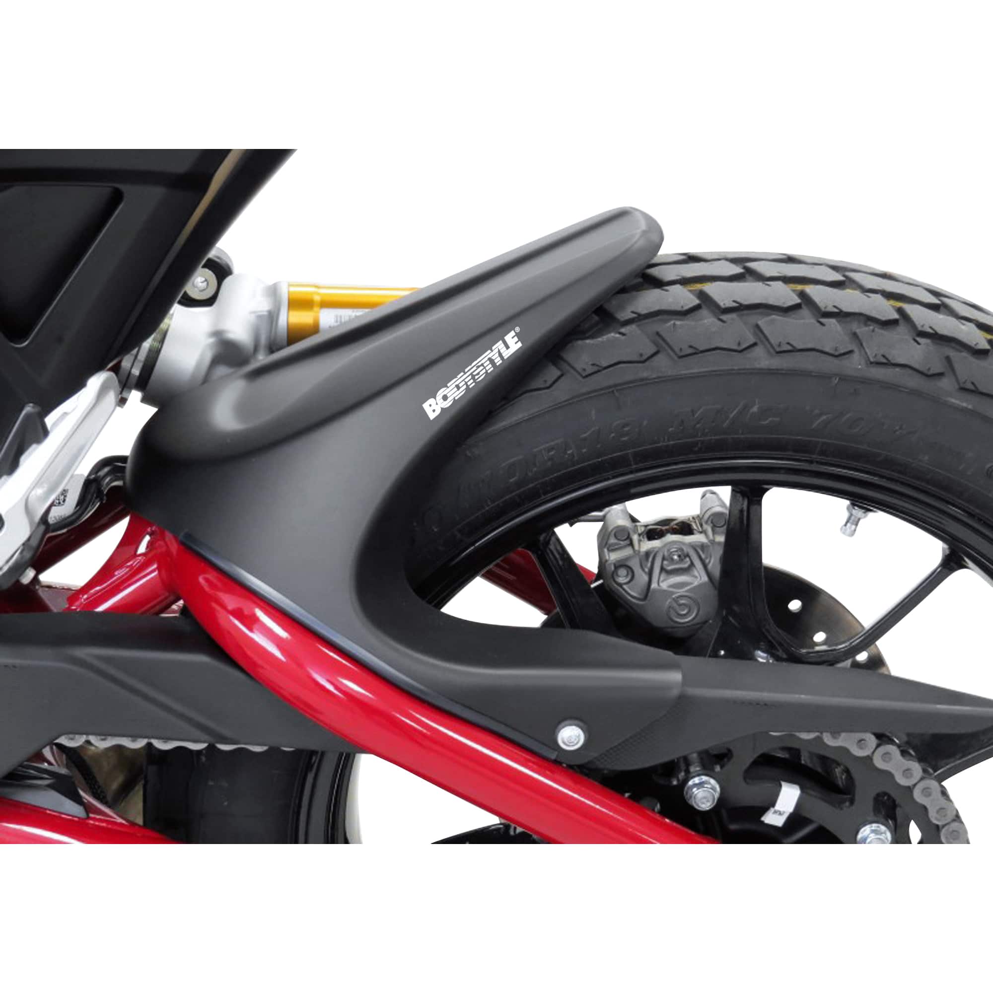 Bodystyle Hinterradabdeckung Sportsline schwarz für Indian FTR 1200 - Motorradteile & Ersatzteile - Verkleidungen & Abdeckungen