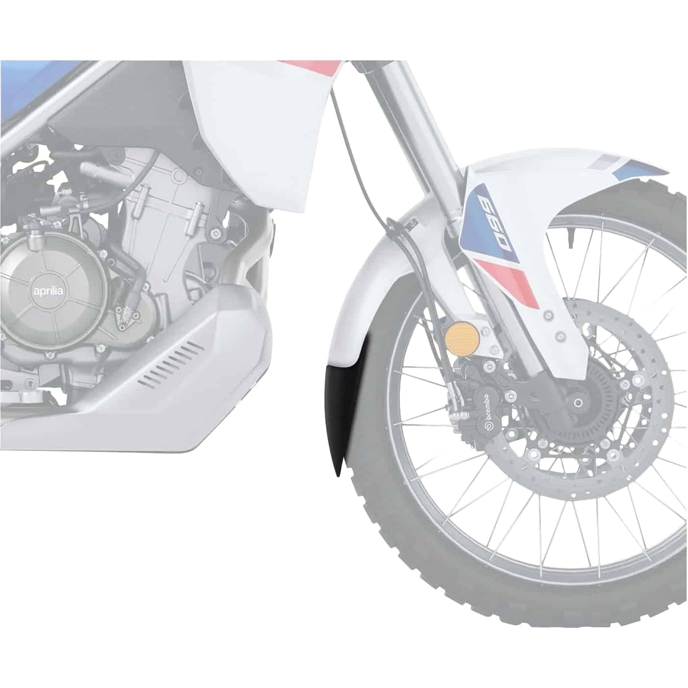 Bodystyle Kotflügelverlängerung vorne für Aprilia Tuareg 660 - Motorradteile & Ersatzteile - Verkleidungen & Abdeckungen