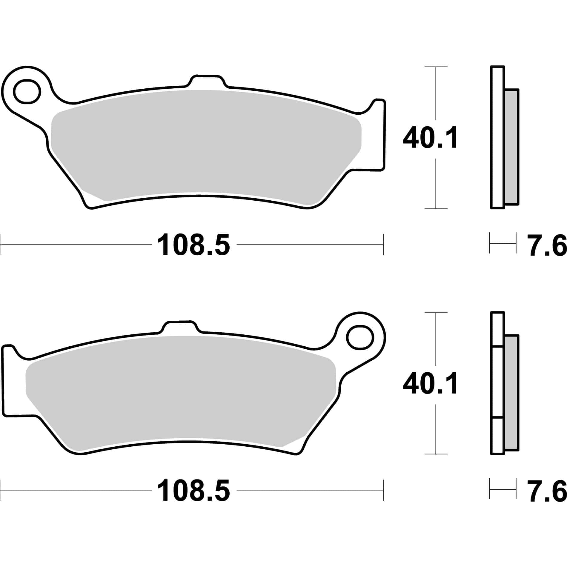 Brembo Bremsbeläge Sintermetall 07BB43SP hinten 108
