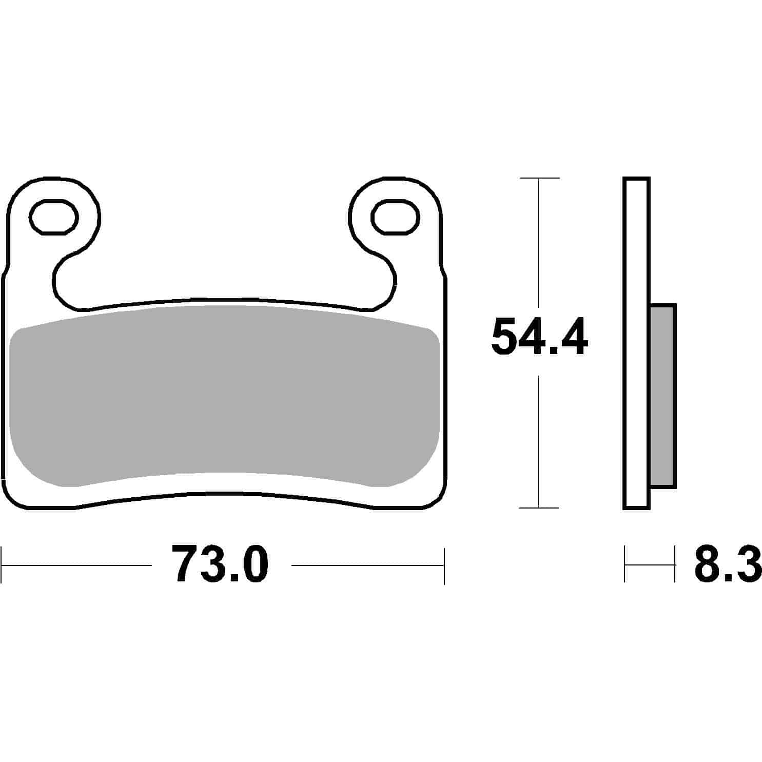 Brembo Bremsbeläge Sintermetall 07GR90SA vorne 73x54