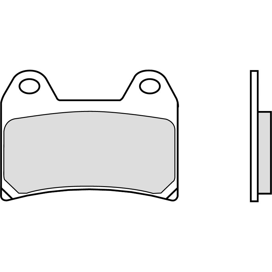 Brembo Bremsbeläge organisch 07BB19.07 75
