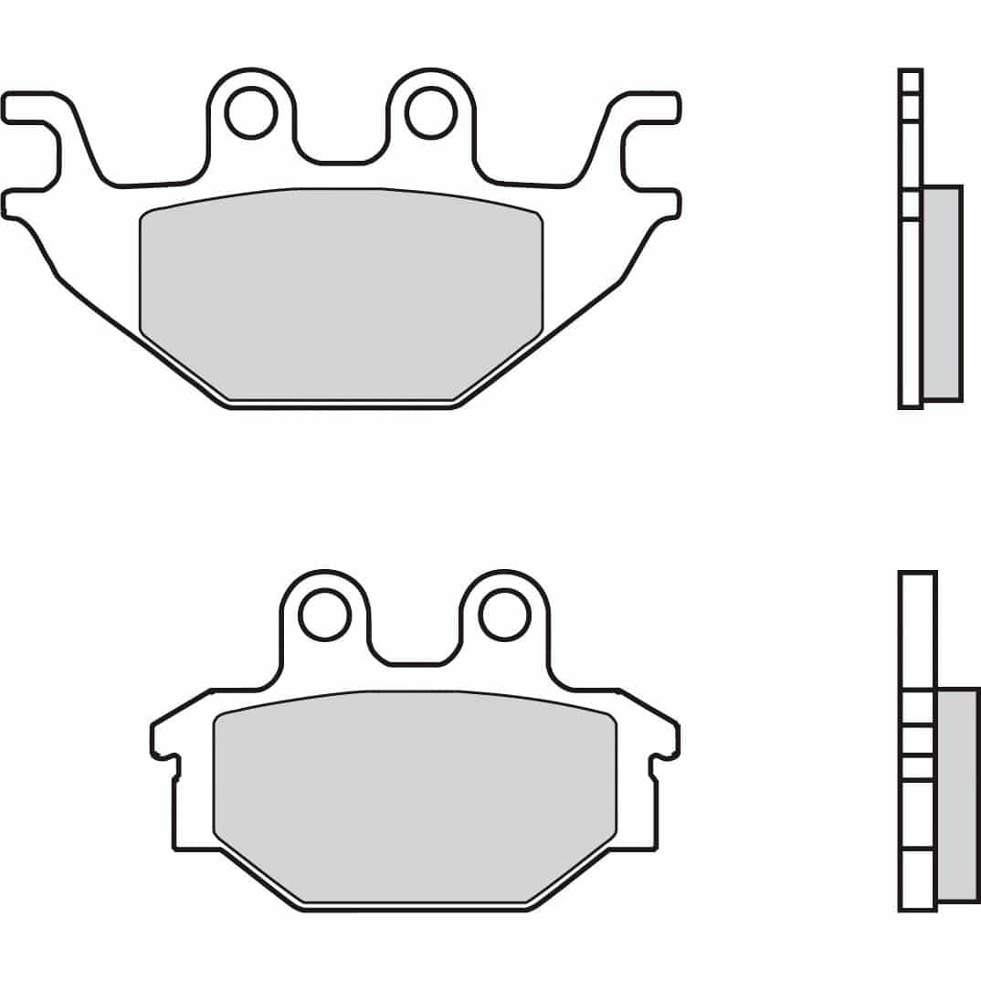 Brembo Bremsbeläge organisch 07GR52.09 94/73x47x8