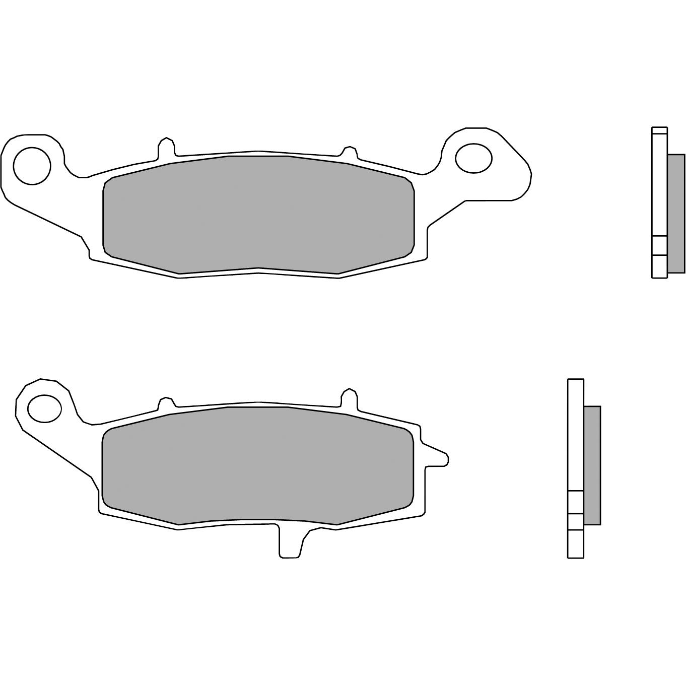 Brembo Bremsbeläge organisch 07KA19.07 133