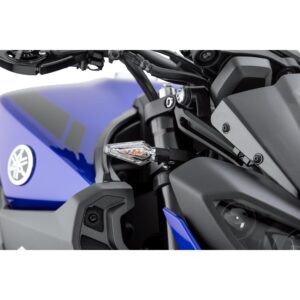 Chaft Alu Blinkerpaar 21 Watt M8 Sound schwarz/klarglas - Motorradteile & Ersatzteile - Beleuchtung
