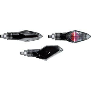 Chaft Alu Blinkerpaar 6 Watt M8 Chapter schwarz/getönt - Motorradteile & Ersatzteile - Beleuchtung