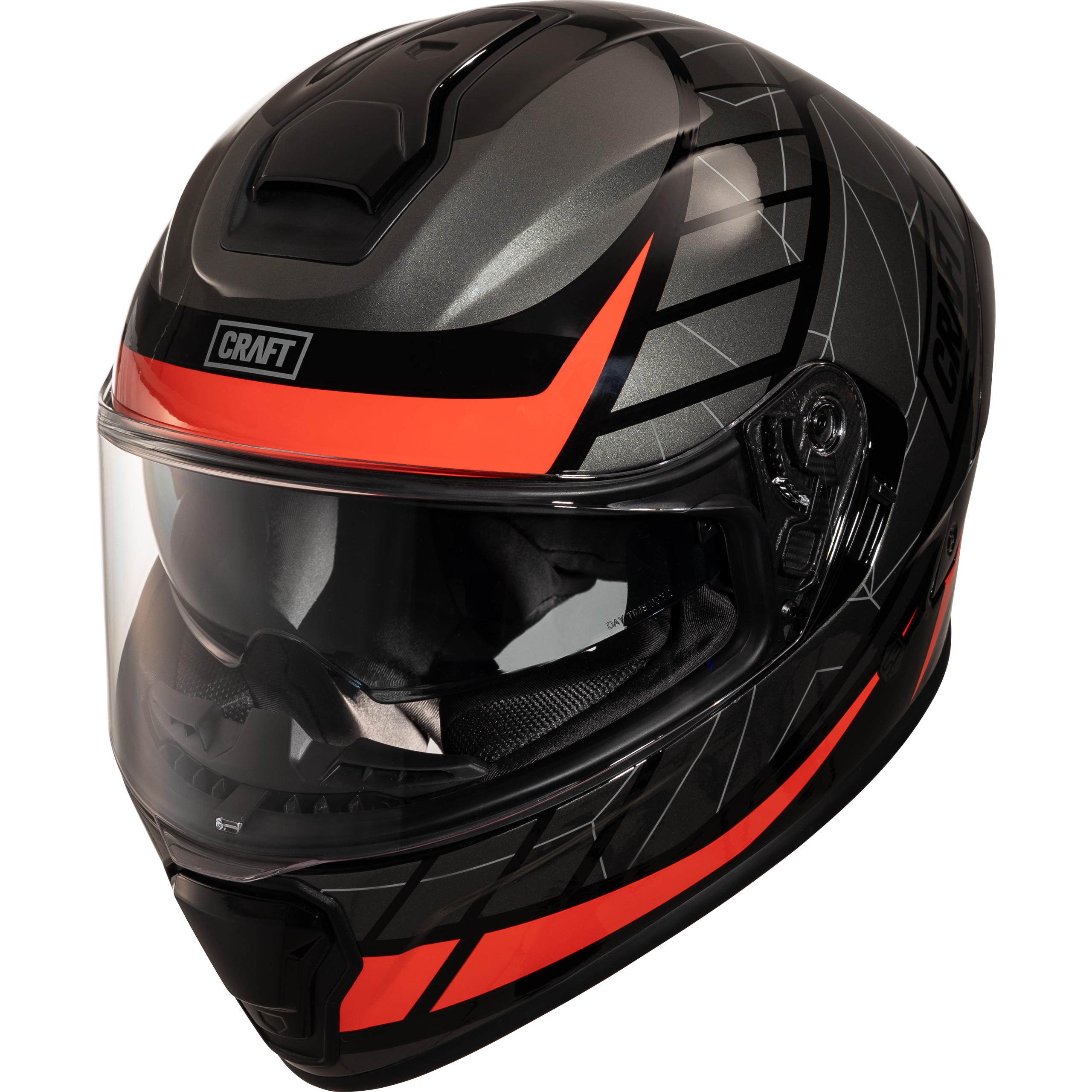 Craft Fiberglas Integralhelm Toursport Rot Dekor #24 S - Helme & Brillen - Sport Helme & Brillen