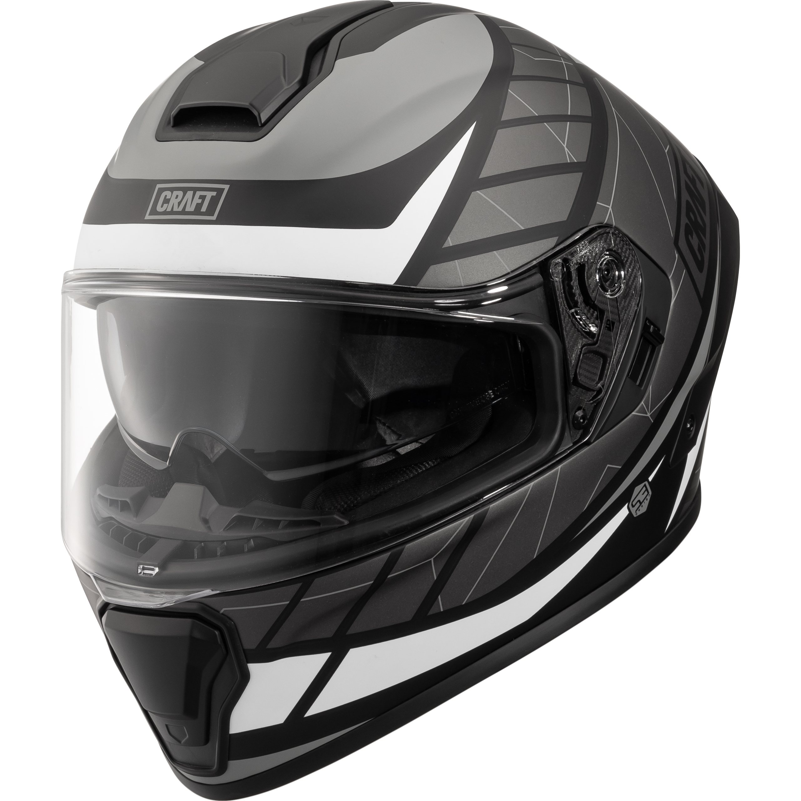 Craft Fiberglas Integralhelm Toursport Silber Dekor #24 XL - Helme & Brillen - Sport Helme & Brillen