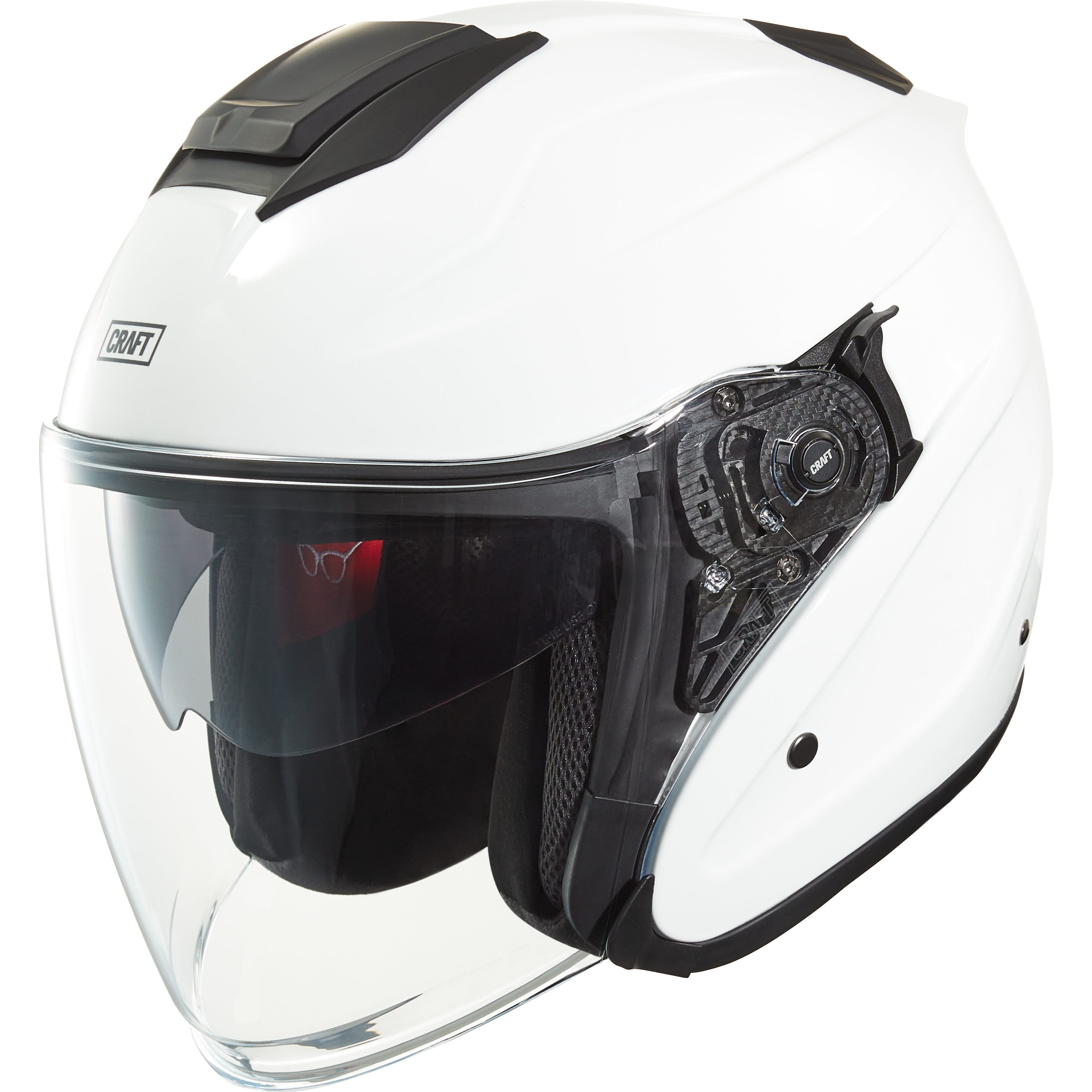 Craft Fiberglas Jethelm Comfort SV weiß XL - Helme & Brillen - Café Racer Helme & Brillen